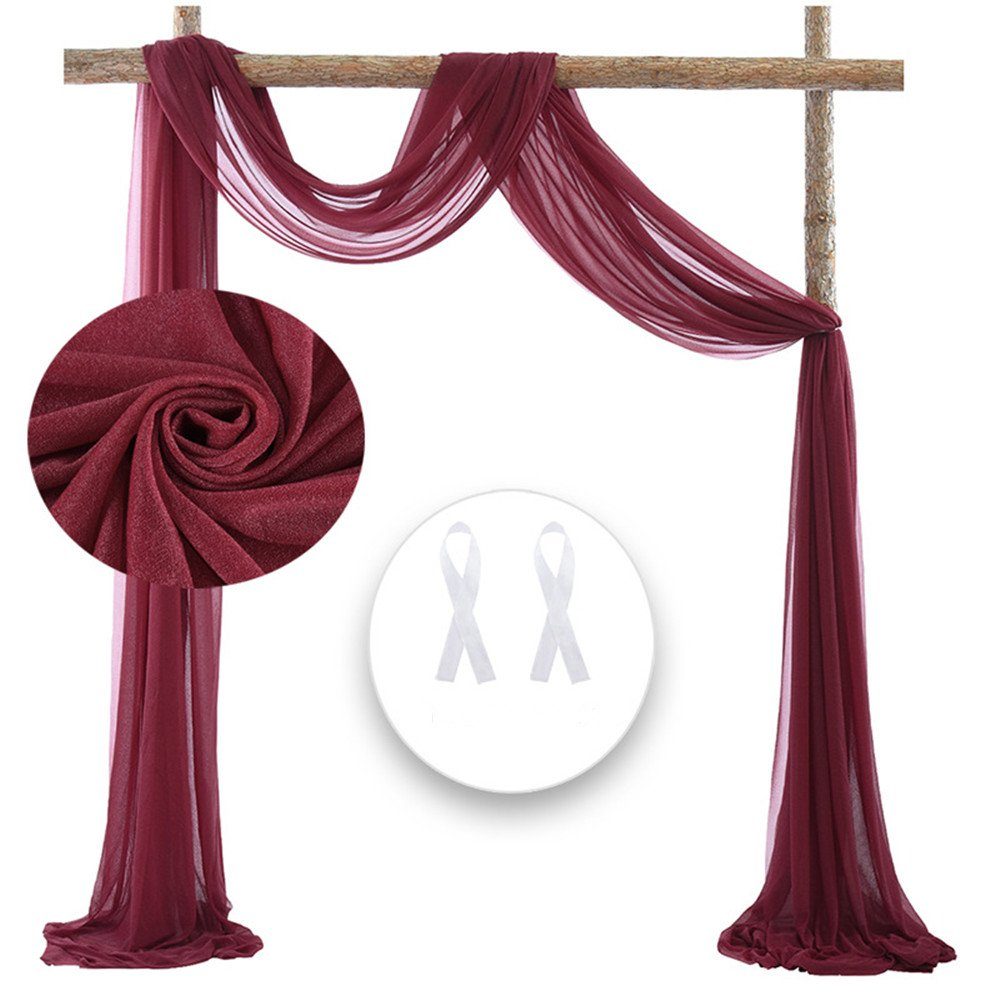 Vorhang,Hochzeits Kulissenvorhänge XDeer Dekohänger Dekoration Vorhang, pink Hochzeitsbogen Gardinen Hochzeitsbogen Hintergrund