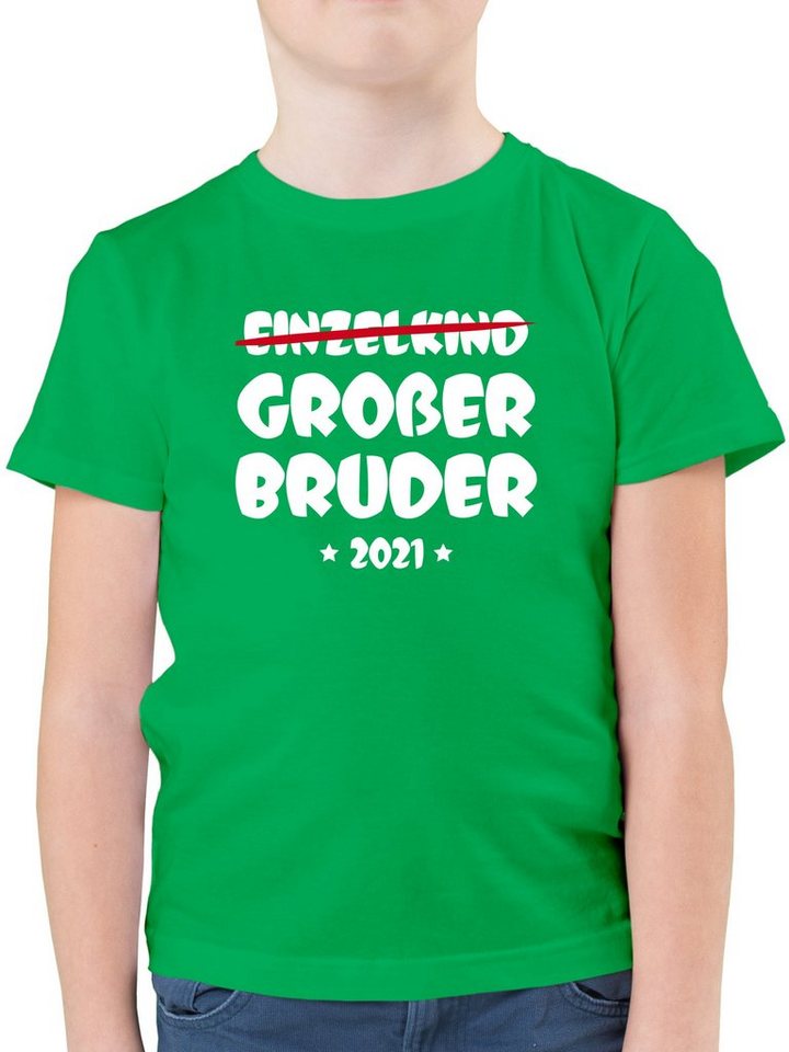 Einzelkind Grosser Bruder 2020 Dinosaurier Baby T-Shirt