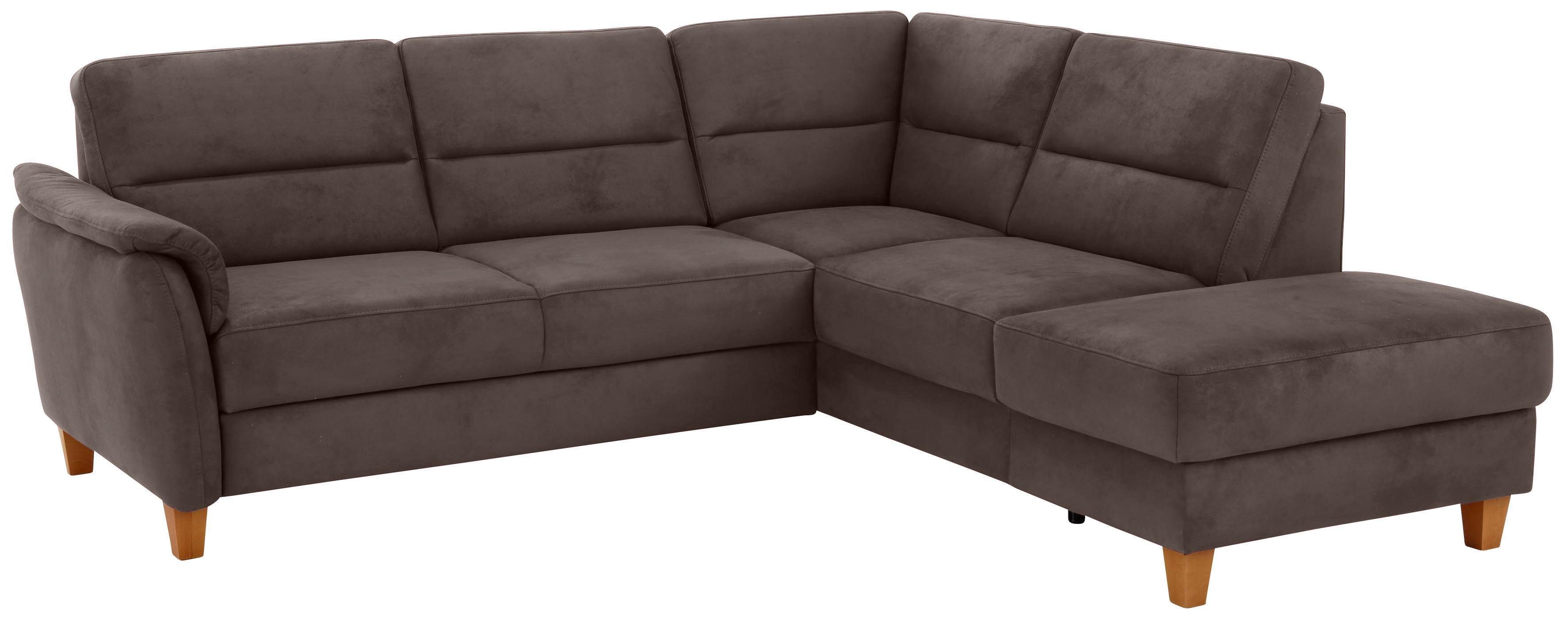 Home affaire Ecksofa Palmera L-Form, Federkern, günstig online kaufen