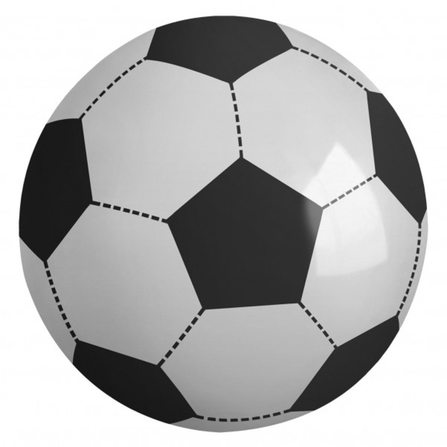 Wasserball Riesiger aufblasbarer XXL Fußball - 107 cm
