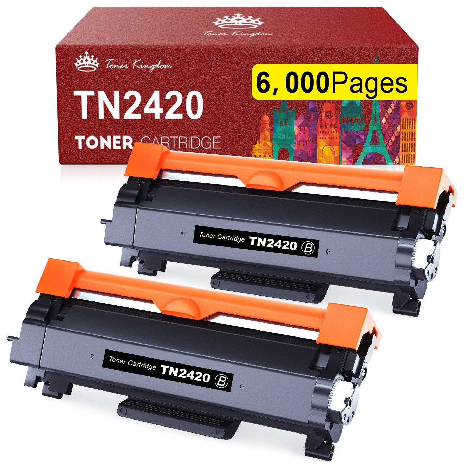 Toner Kingdom Tonerpatrone TN 2420 TN-2410 für Brother HL-L2310D DCP-L2510D MFC-L2710DN, (MFC-L2680W MFC-L2700DW MFC-L2700DN MFC-L2700DWR MFC-L2705DW MFC-L2707DW MFC-L2720DW MFC-L2740DW)