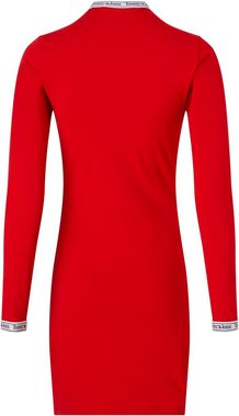 Tommy Jeans Jerseykleid TJW LS LOGO BODYCON DRESS mit Tommy Jeans Logoschriftzügen & Seitenschlitz