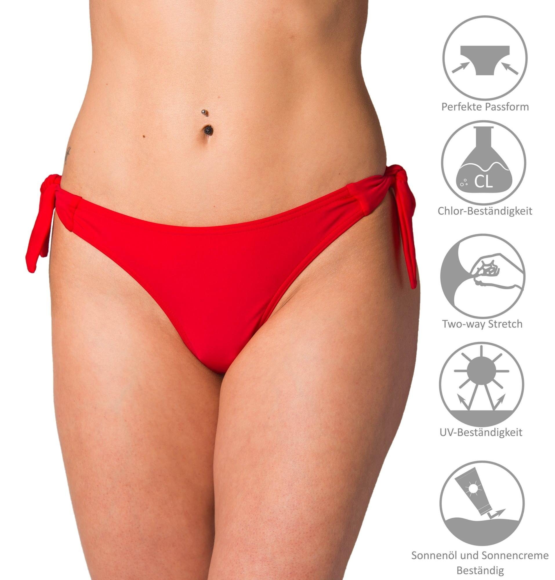 Aquarti Bikini-Hose Aquarti Damen Tanga Bikinihose Seitlich Gebunden Brazilian – Bild 5 von 5