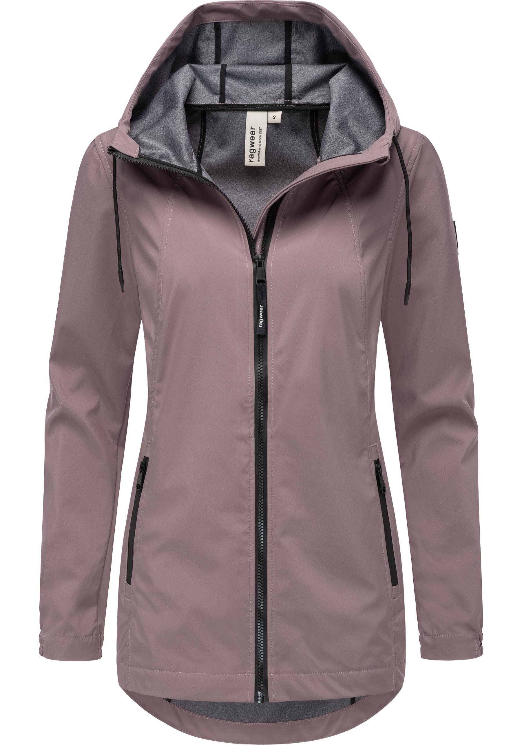 Ragwear Kurzmantel Zuzka Sport Wasserdichter kurzer Übergangsmantel für Damen