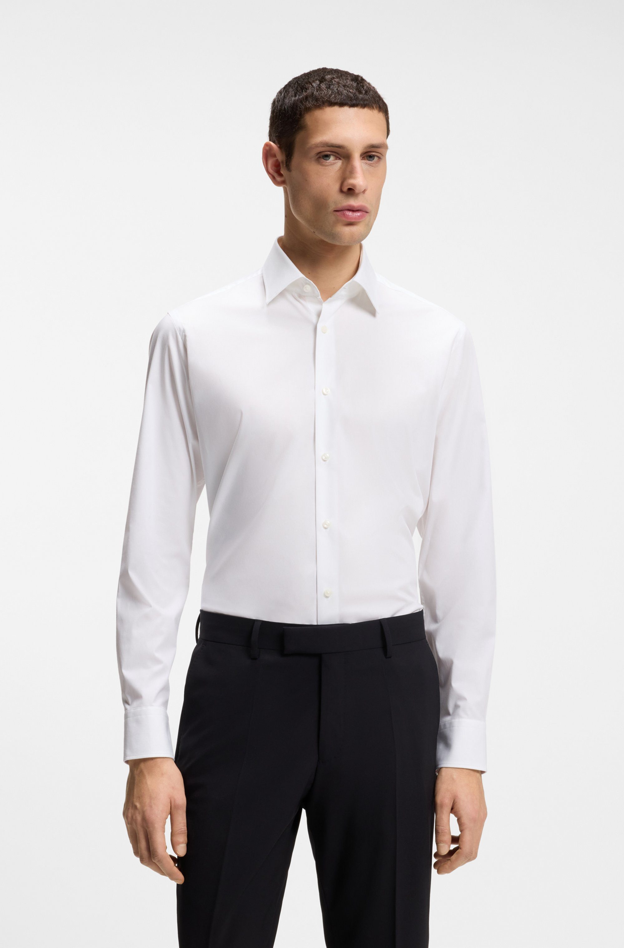 BOSS Businesshemd Kentkragen, Regular Fit, bügelleichte Qualität günstig online kaufen