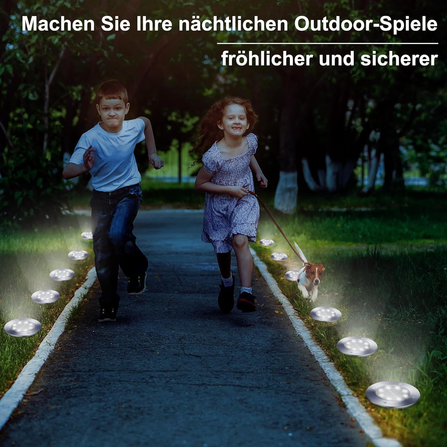 BlingBin LED Gartenstrahler Solar Bodenleuchte für günstig online kaufen