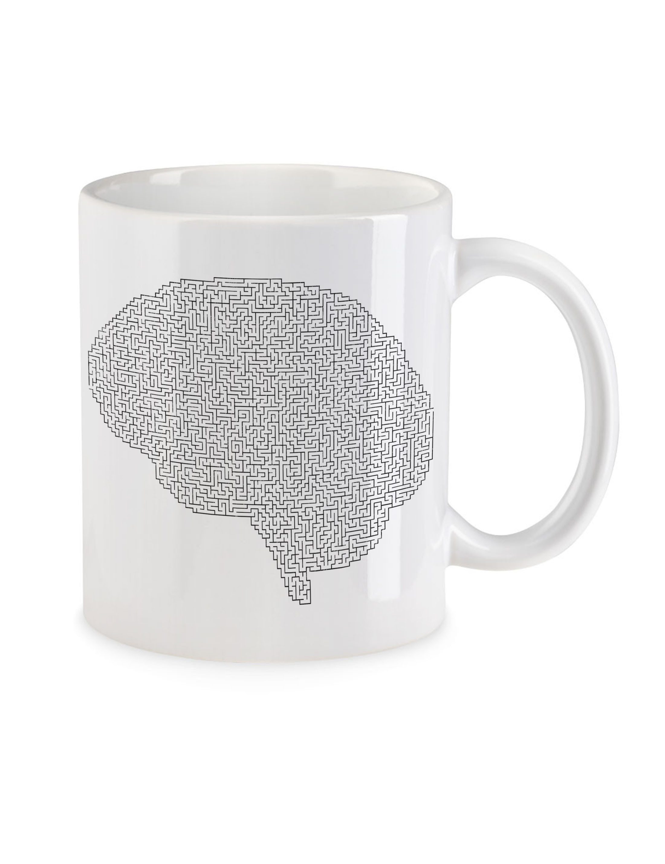 Urban Backwoods Tasse Brain Maze Kaffeetasse Labyrinth Esoterik Mystik Spirale Hypnose, 1-tlg., Keramik, Hypnotiseur Magie Magier Zauberer
