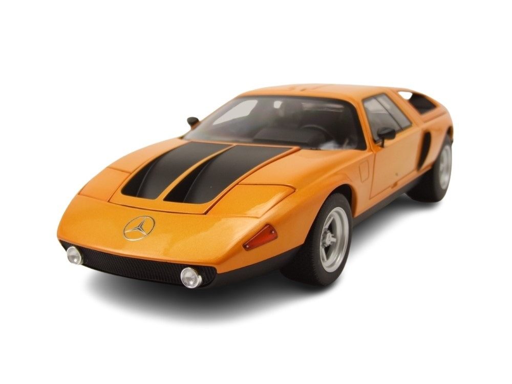 Norev Modellauto Mercedes C 111/II 1970 orange metallic, Maßstab 1:18