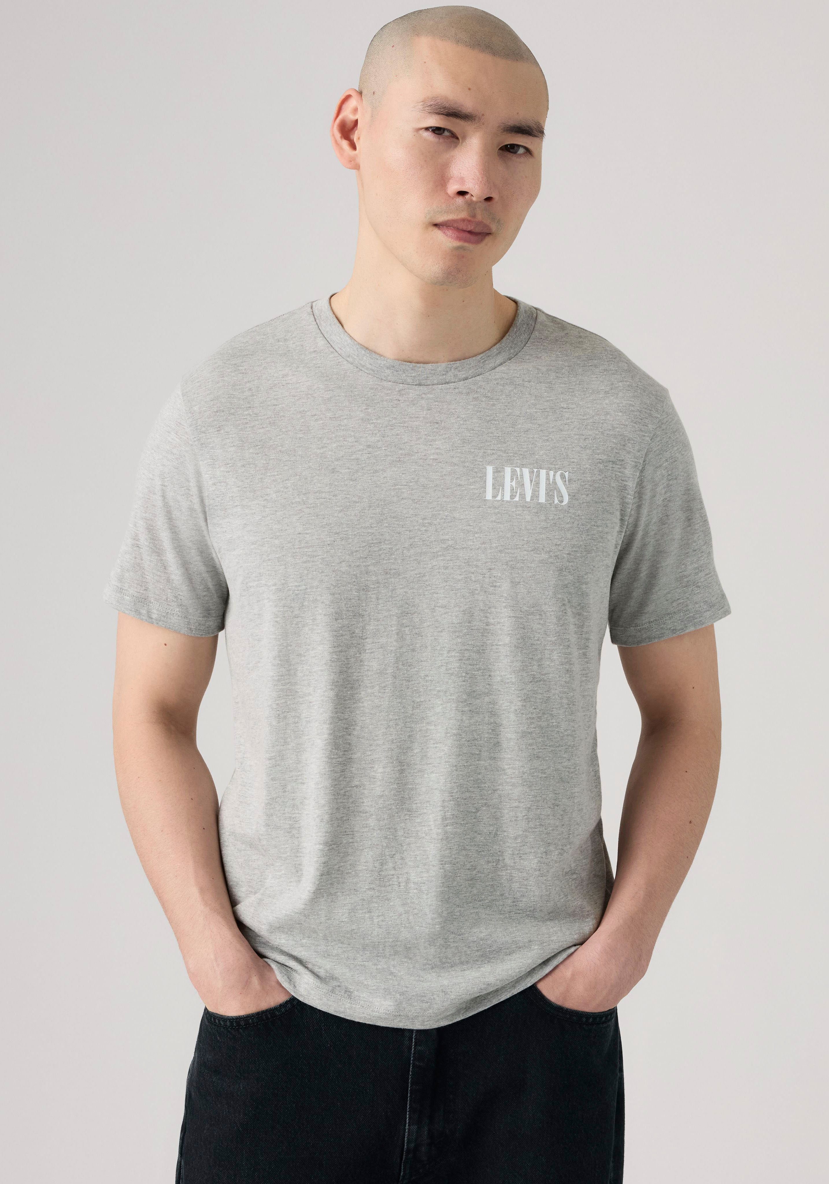 Levi's® T-Shirt GRAPHIC CREWNECK TEE Melierter Feinstrick, pflegeleichter Materialmix – Bild 2 von 5