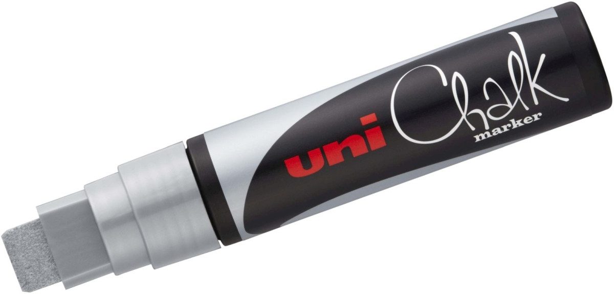 uni-ball Whiteboard Marker Kreidemarker Uni Chalk PWE-17K 15mm silber