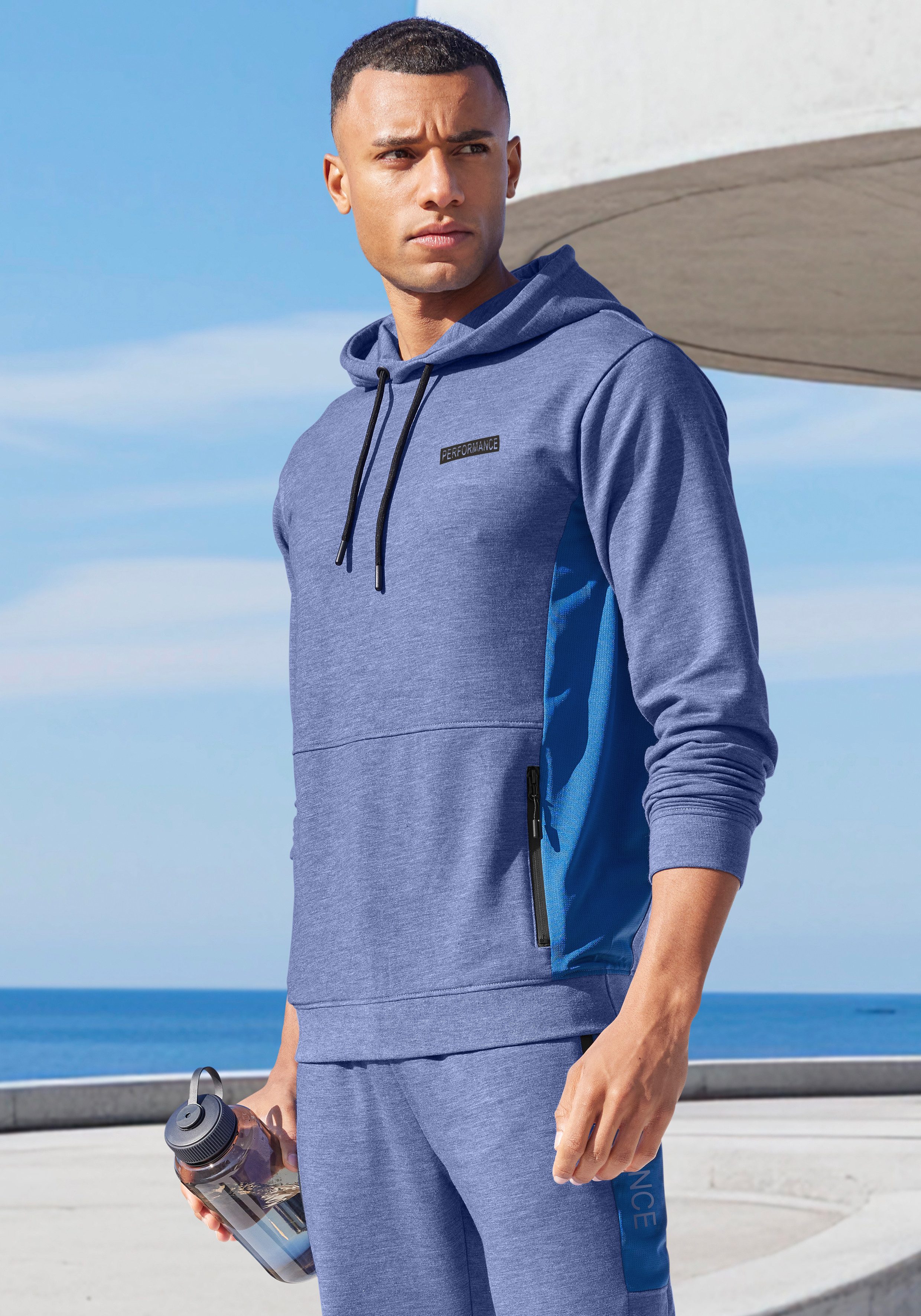 AUTHENTIC LE JOGGER Kapuzenpullover melierte Optik, günstig online kaufen