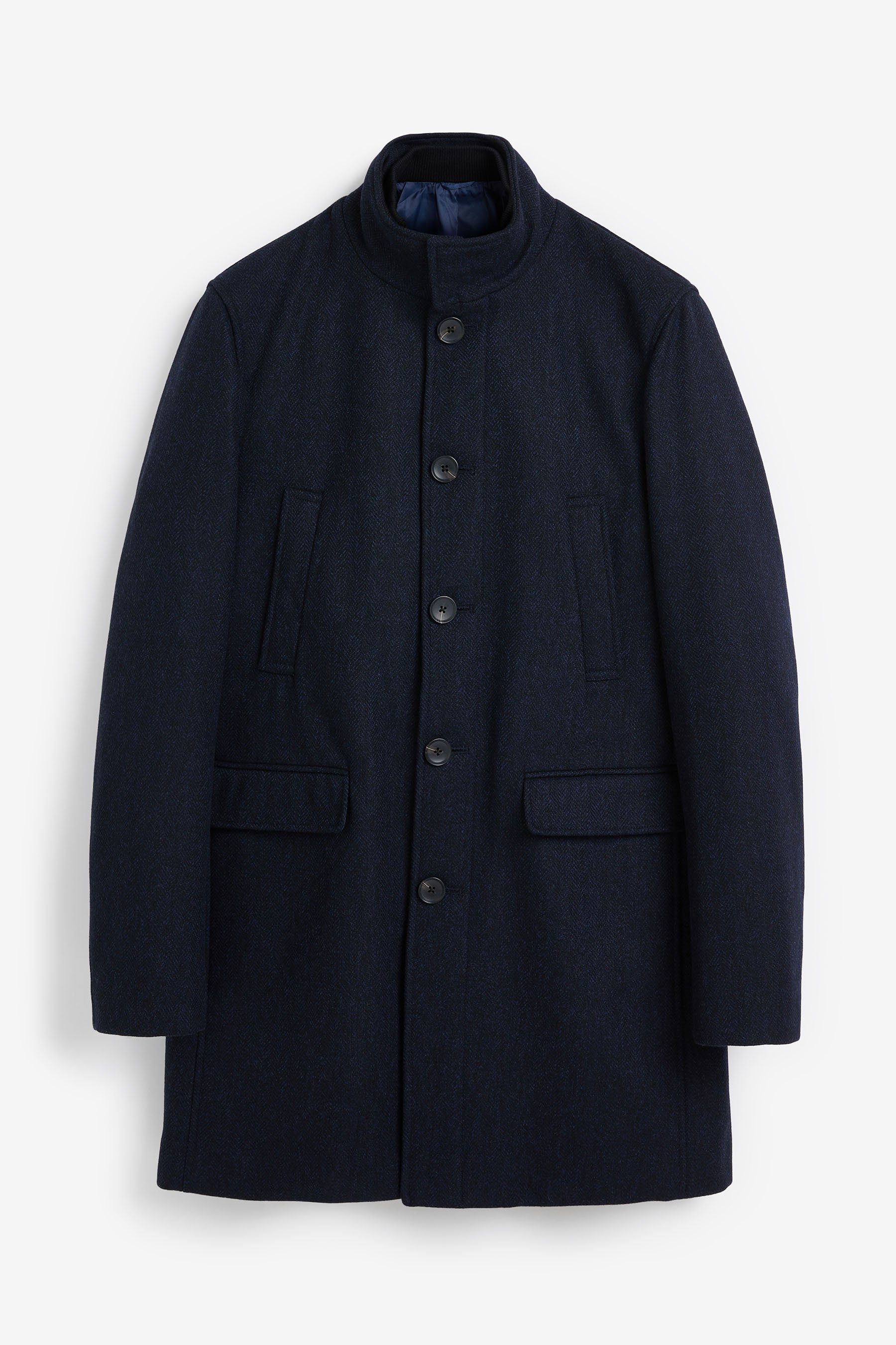 Next Steppmantel Wattierter Fischgrät-Mantel mit Mock-Gilet günstig online kaufen