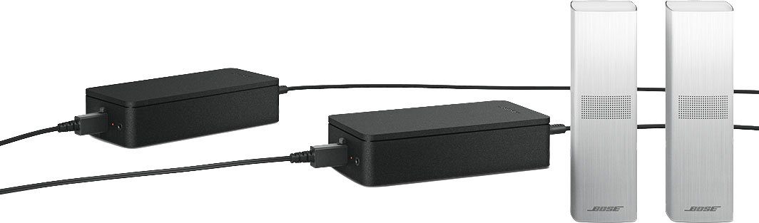 Bose (kompatibel Bose 300) Lautsprecher weiß Speaker Surround mit Smart Soundbar 700 300/500/700, Soundtouch Wireless