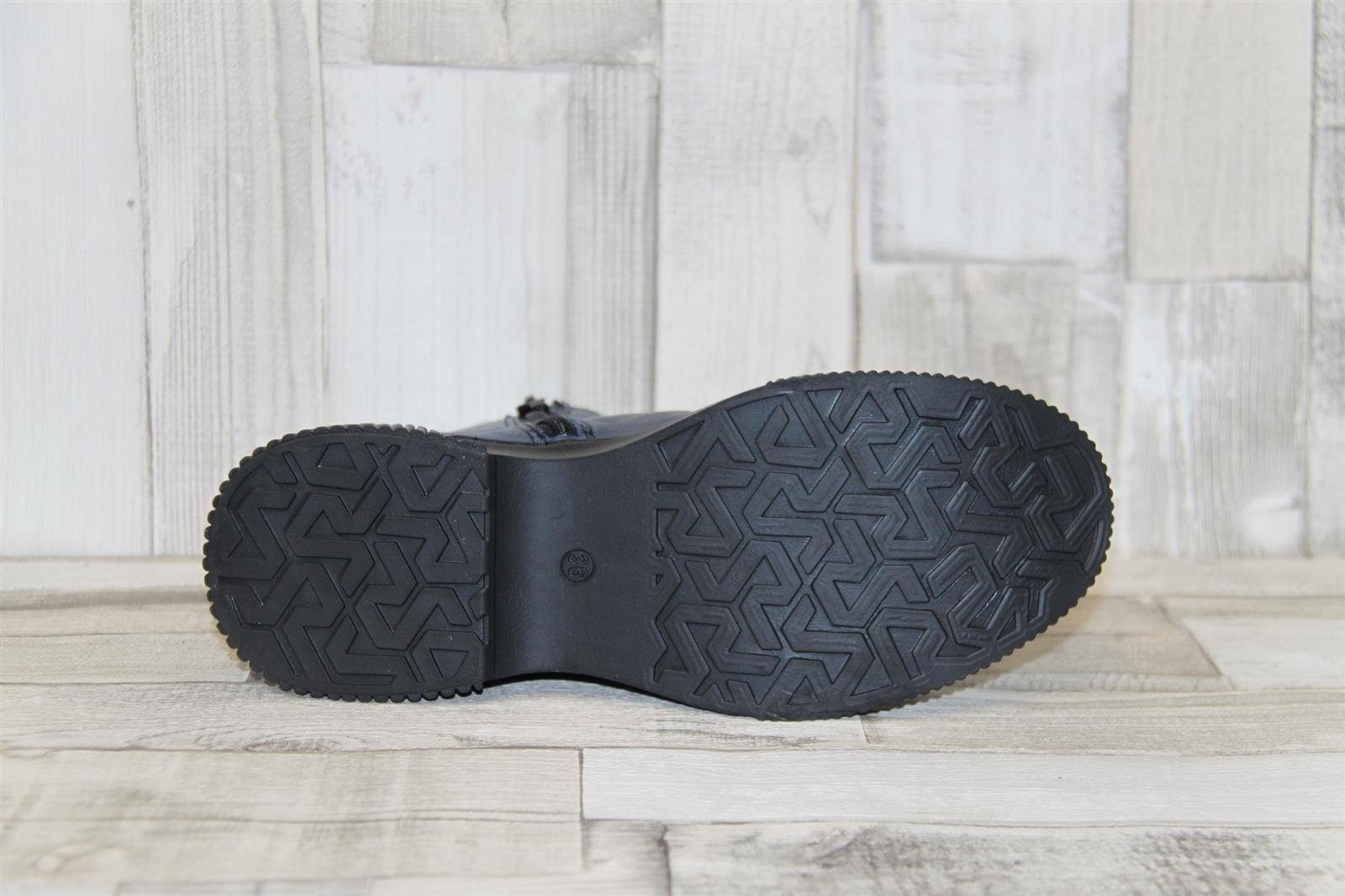 Gemini Gemini fetzige Lederstiefelette blau 40 Сапогиette