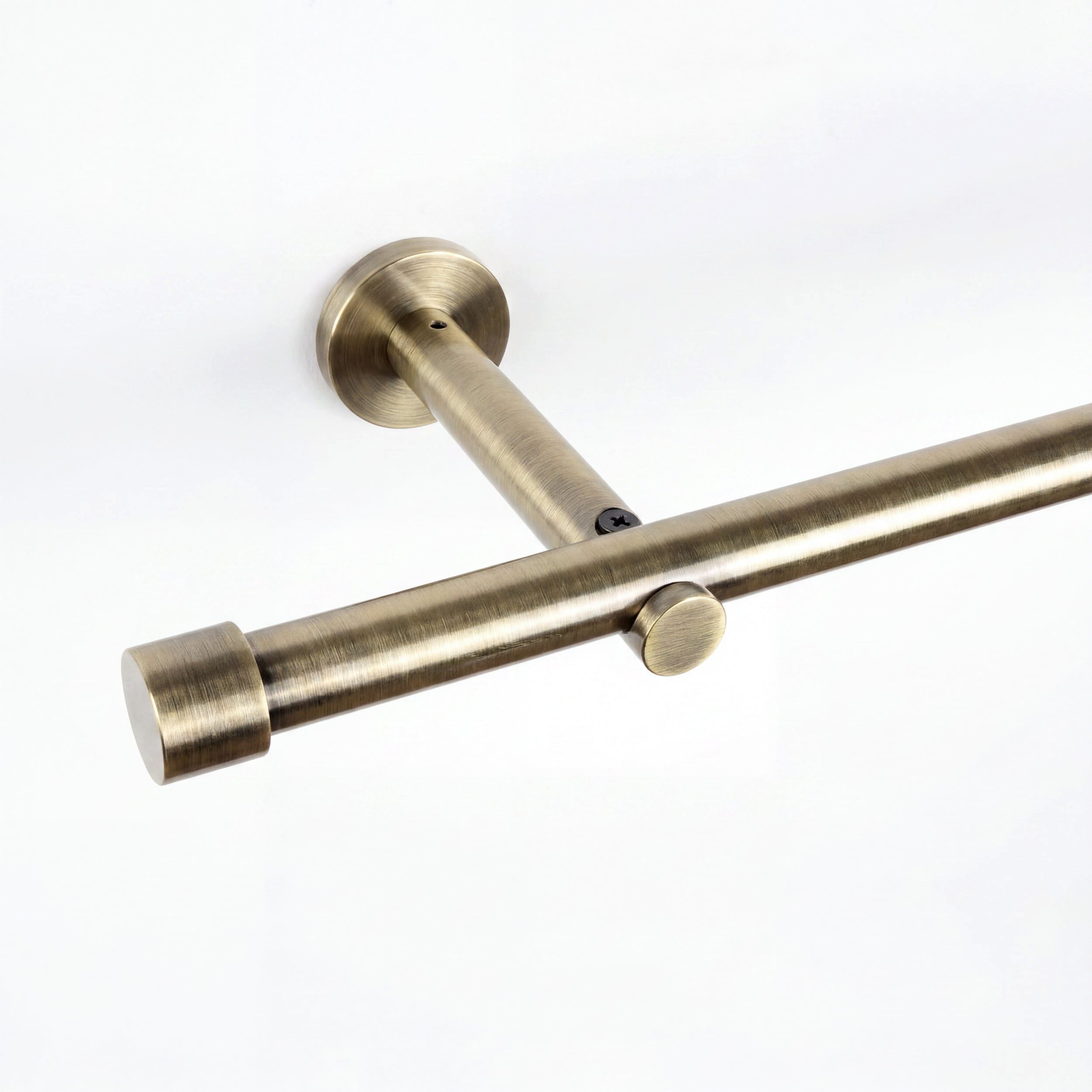 Deco-Raum Gardinenstange Trend, Ø 19 mm, 1-läufig, kürzbar, Wunschmaßlänge, Bohren, verschraubt, Metall, Komplett-Set mit Befestigungsmaterial