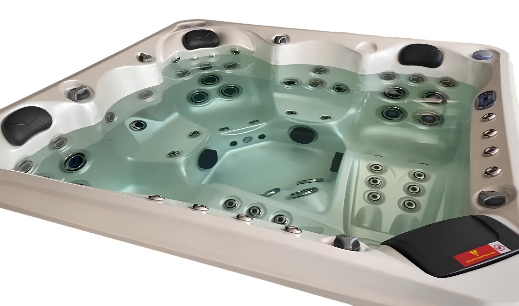 JVmoebel Whirlpool-Badewanne Acryl Whirlwanne mit Massagedüsen für entspannende Gartenmomente, (1-tlg), Made in Europa