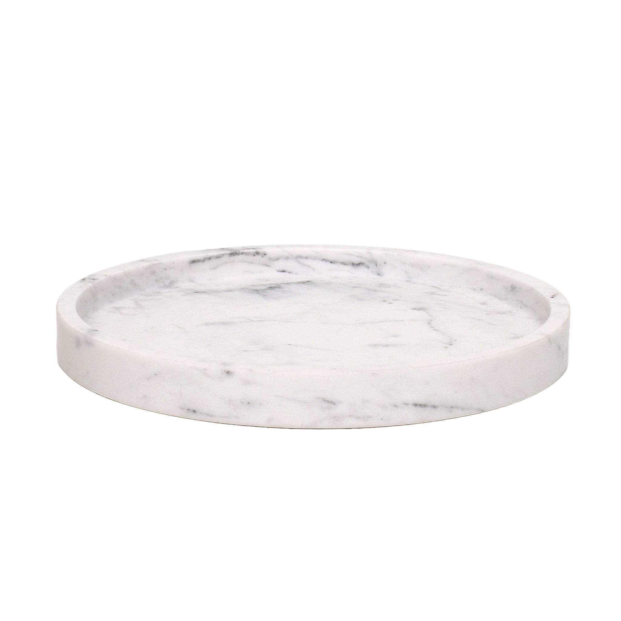 houseproud Dekotablett Orbit Dekotablett - rundes Tablett aus Marmo