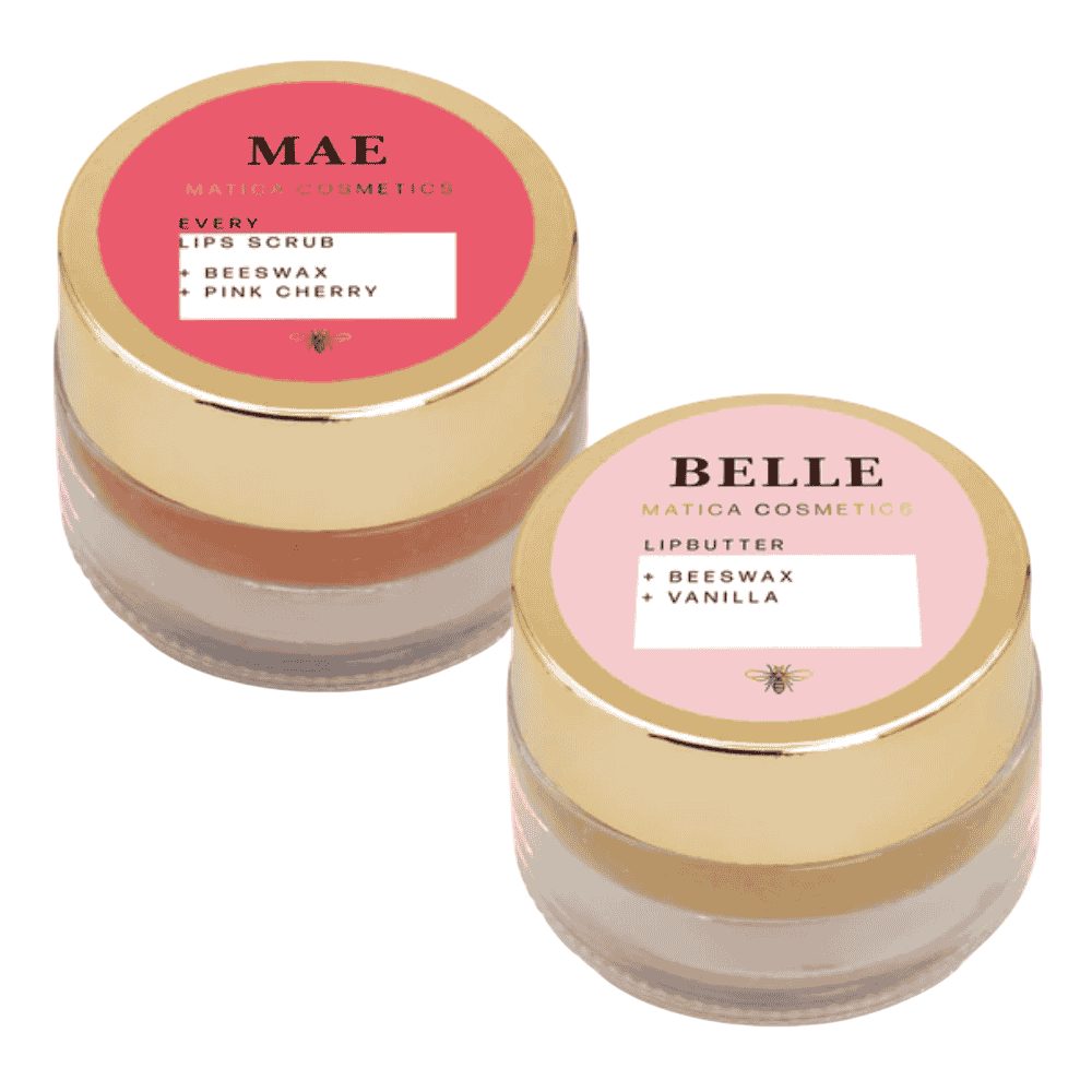 Matica Cosmetics Lippenpflege-Set MAEBELLE Lippenpflege Kirsche & Vanille, Mit feuchtigkeitsspenden Pflege