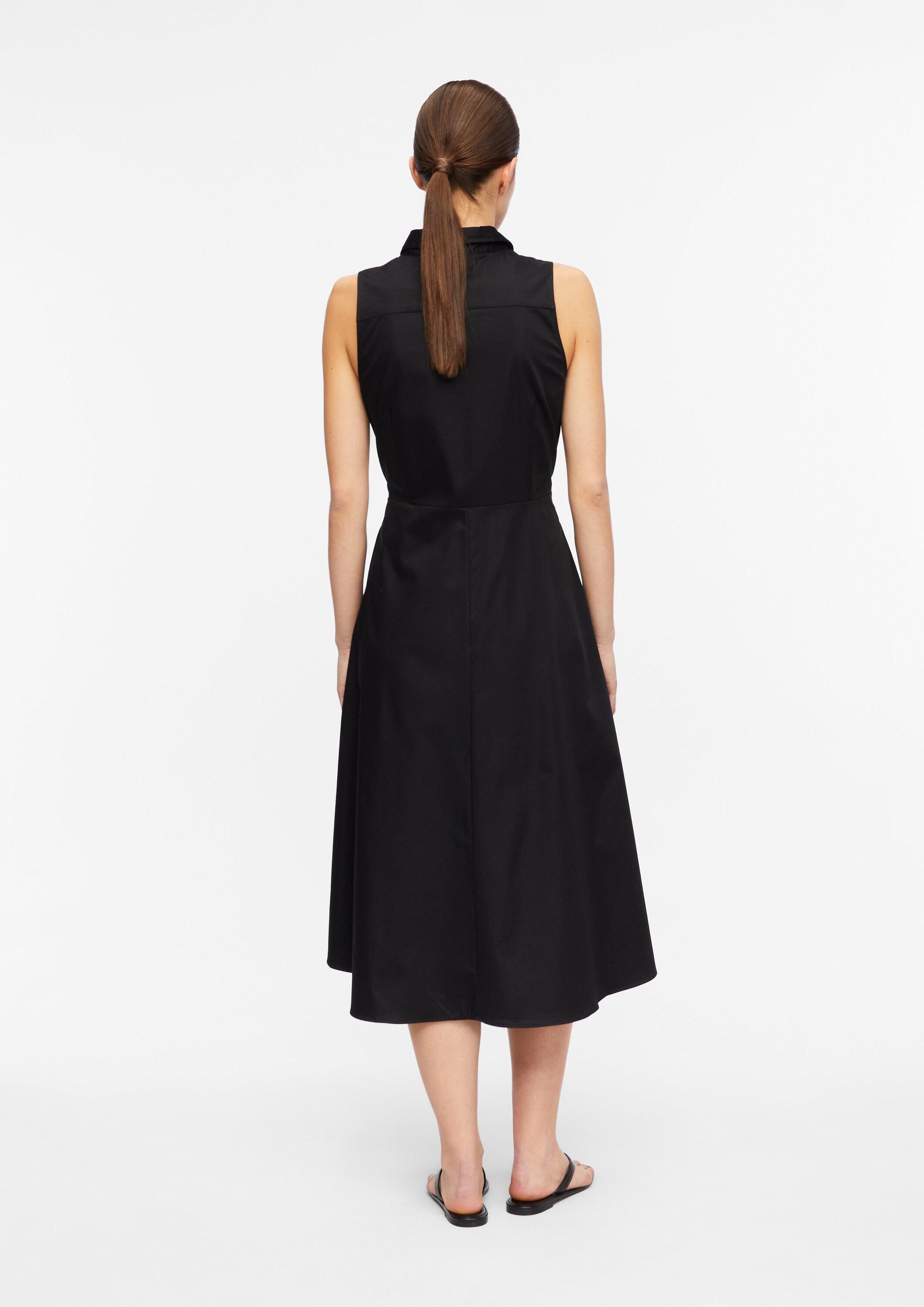 comma Midikleid Kleid Popelinekleid mit Schleifendetail