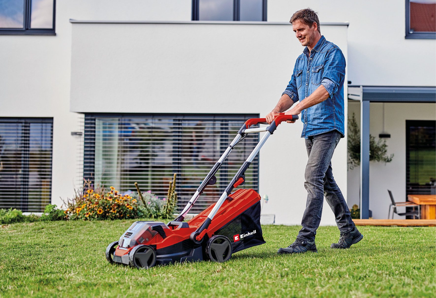 Einhell Akkurasenmäher GE-CM 36/34-1 Li-Solo, 33,5 cm Schnittbreite – Bild 4 von 5