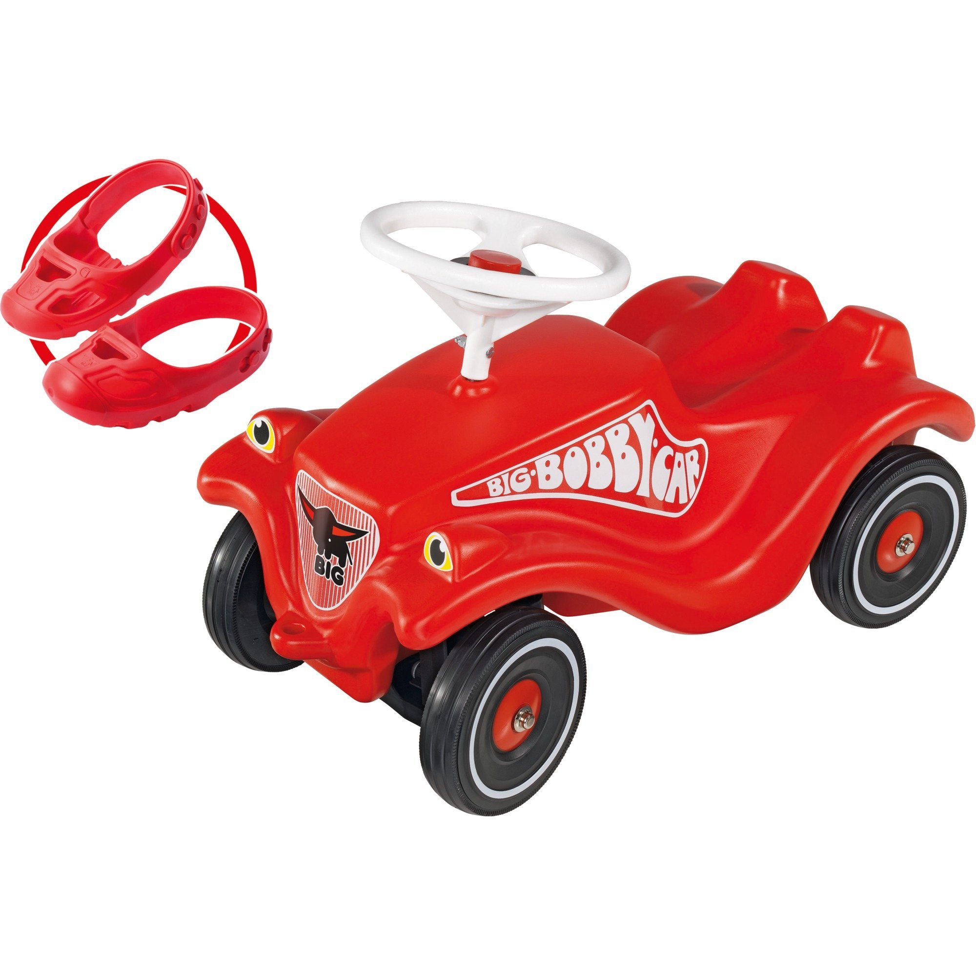 Tretfahrzeug BIG Bobby-Car-Classic, Rutscher, (Flüsterräder und