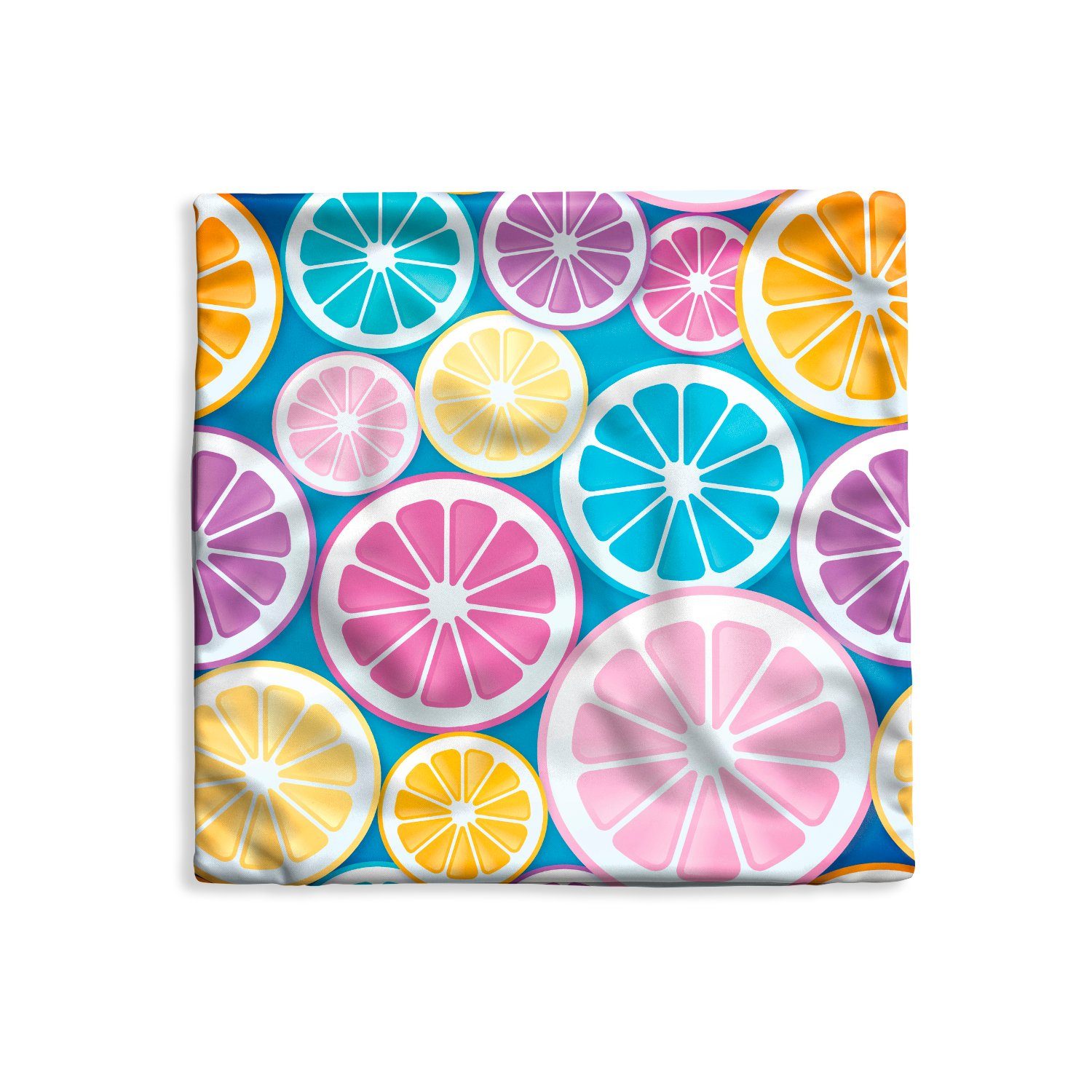 MuchoWow Dekokissen Obst - Grapefruit - Tropisch, Kissenbezüge, Kissenhülle, Deko Kissenbezug, Kissen, 40x40 cm