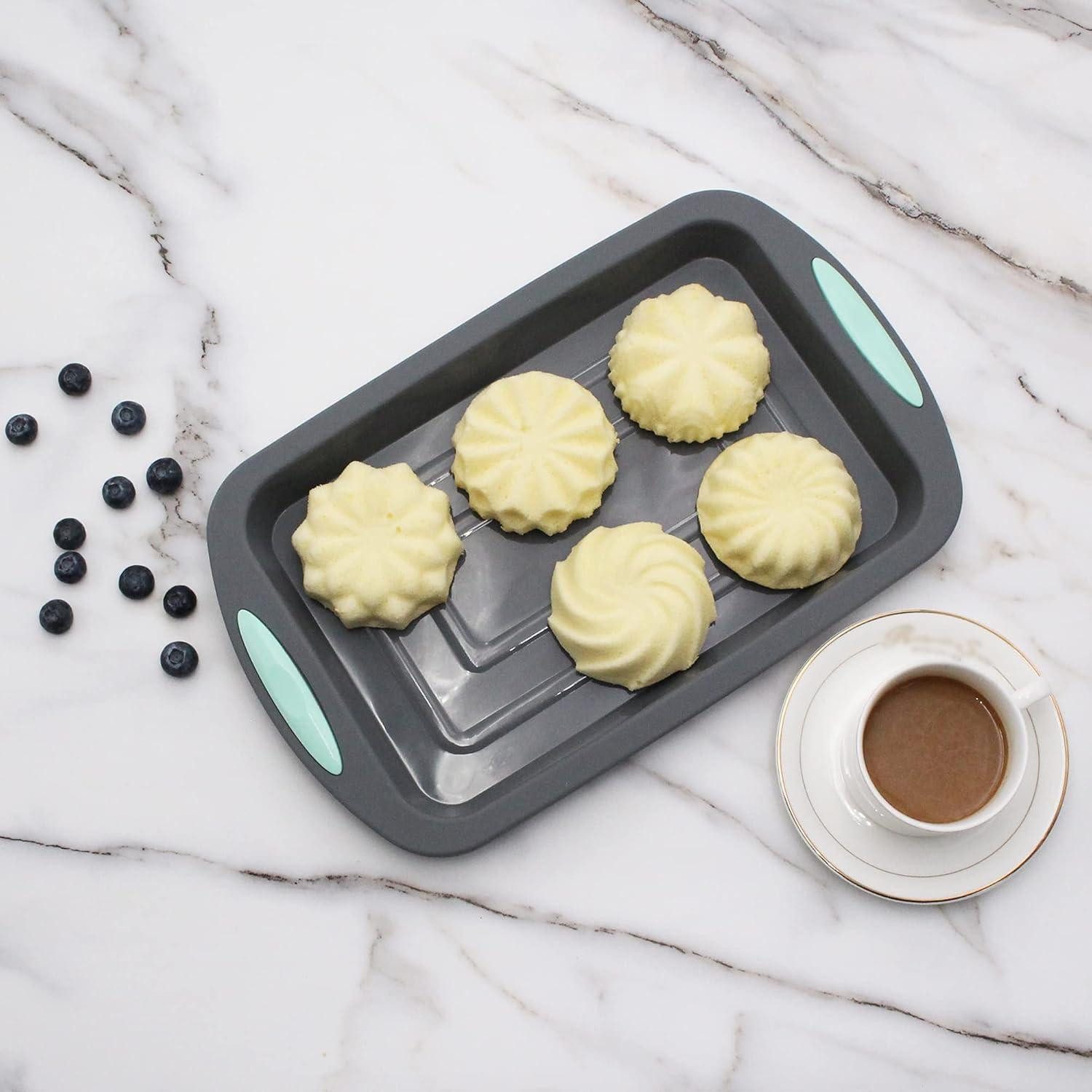 LuxusKollektion Muffinform Silikon-Cupcake-Förmchen 6er Set 7,6cm Bunt