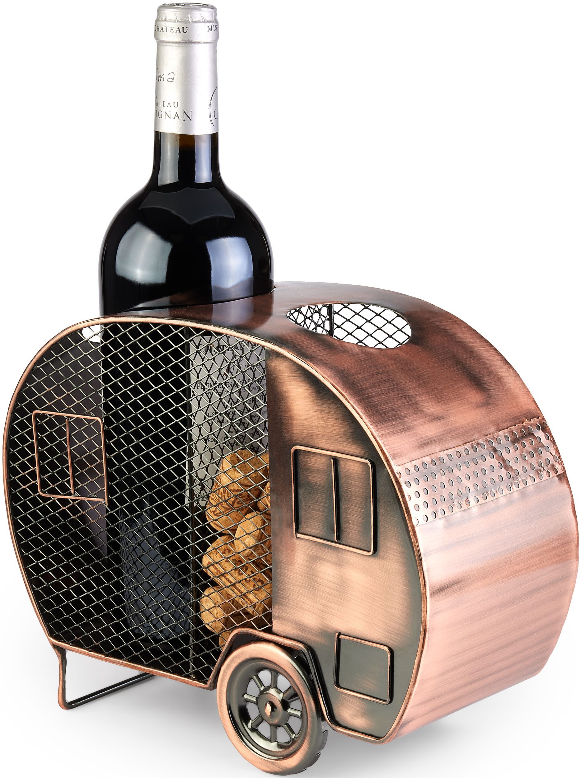 BRUBAKER Weinflaschenhalter Wohnwagen Flaschenhalter mit Korken Aufbewahrun günstig online kaufen