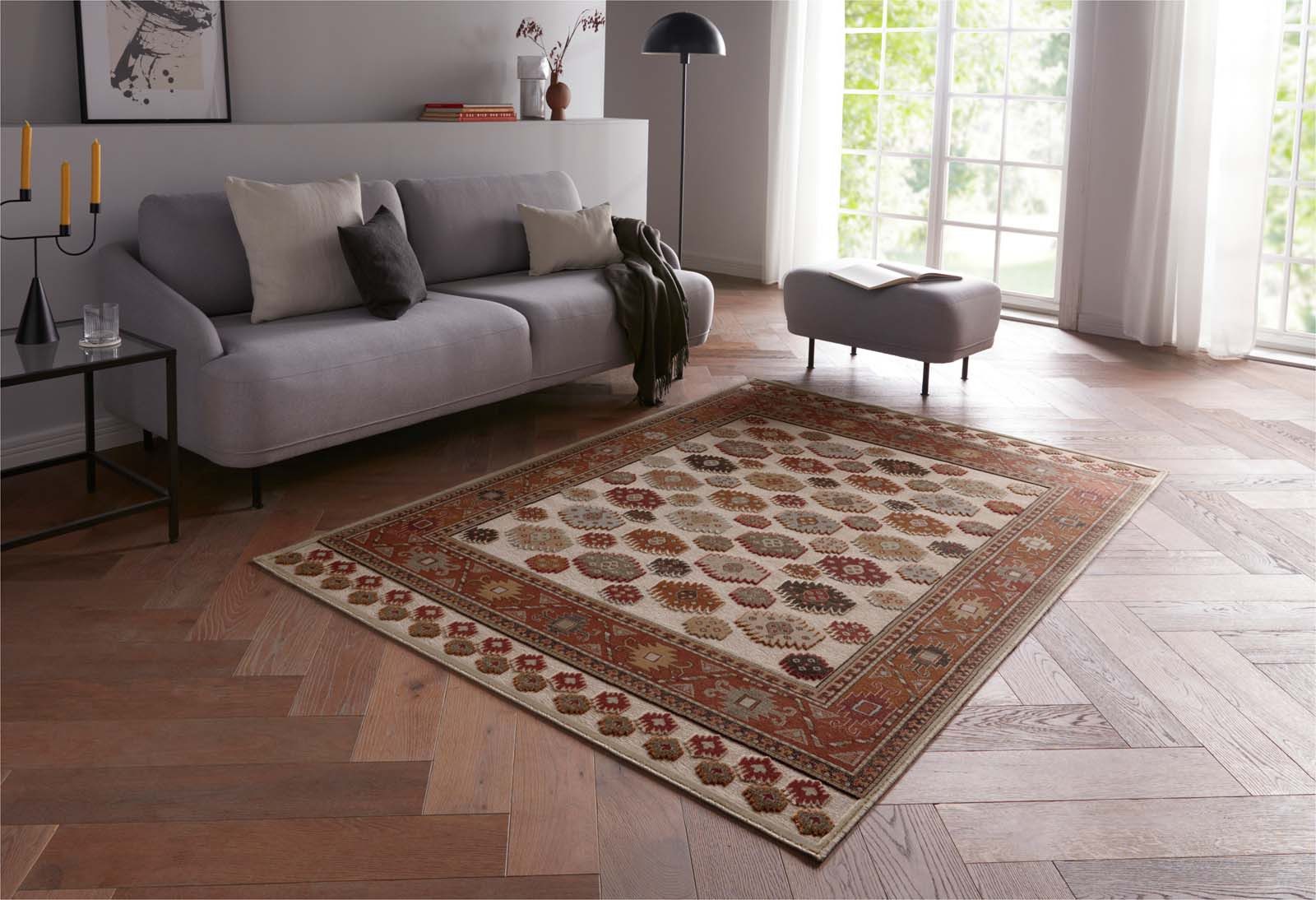 TaraCarpet Teppich Moderner Orientteppich Farah Kelim, günstig online kaufen