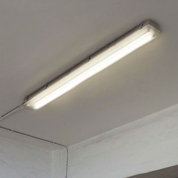 etc-shop Deckenleuchte, LED-Leuchtmittel fest verbaut, Neutralweiß, 6er Set LED Decken Wannen Leuchten Röhren Werkstatt Büro Industrie