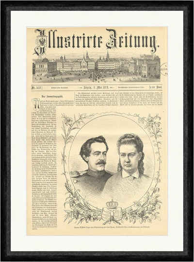 Kunstdruck Herzog Wilhelm Eugen v Württemberg und seine Braut Vera Faksimile_E 72, (1 St)