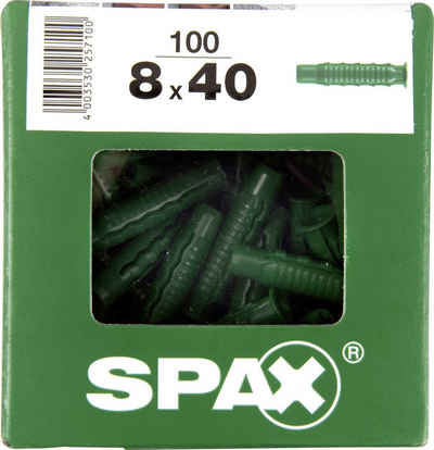 SPAX Schrauben- und Dübel-Set Spax Spreizdübel 8.0 x 40 mm - 100 Stück
