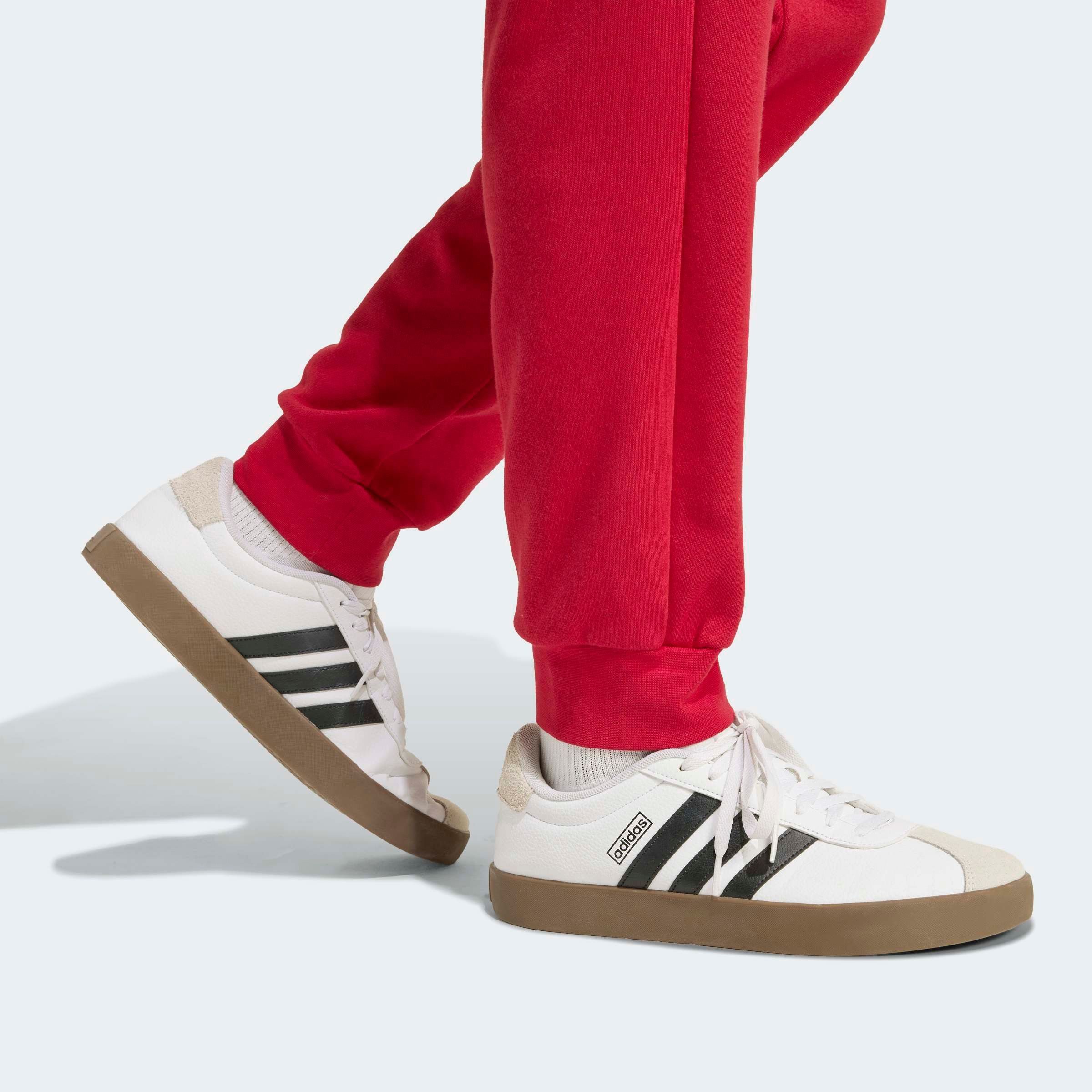 adidas Sportswear Trainingsanzug 3-STREIFEN FLEECE (2-tlg), zweiteiliges Set, für Sportmode und Streetwear – Bild 4 von 5
