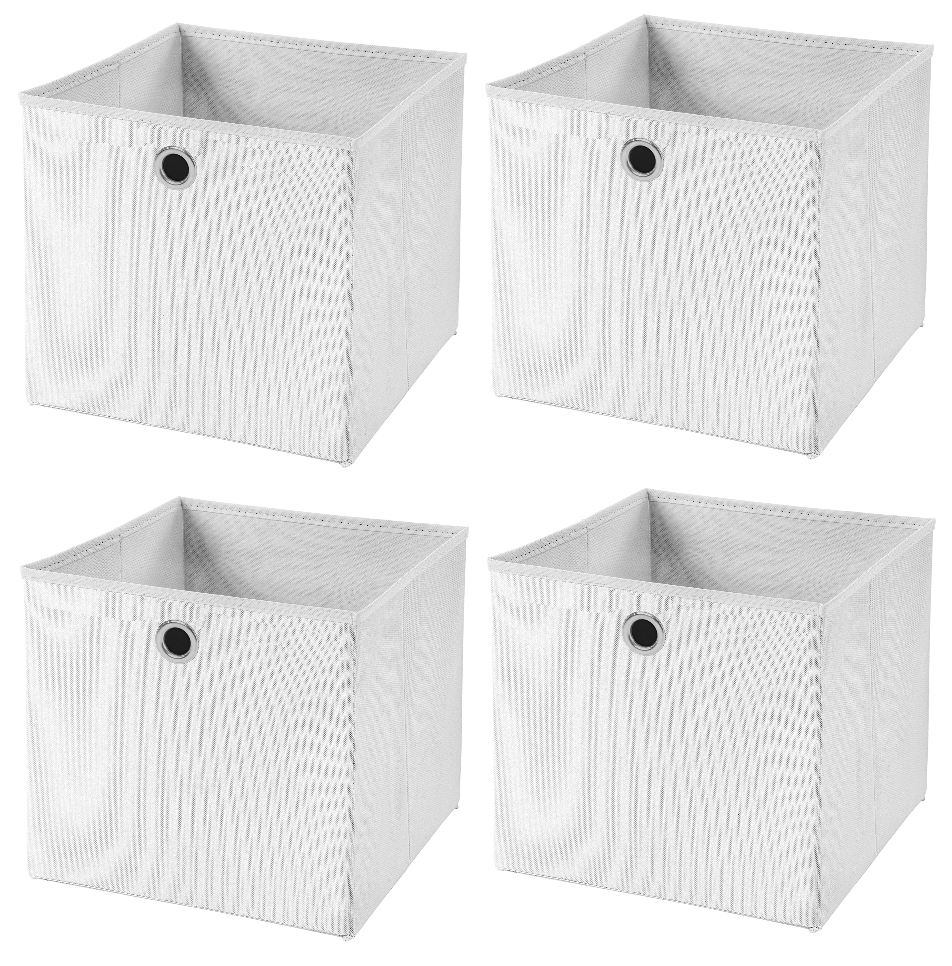 StickandShine Faltbox 4er SET 33 x 33 x 33 cm ohne Deckel – perfekt für KALLAX - 19 Farben