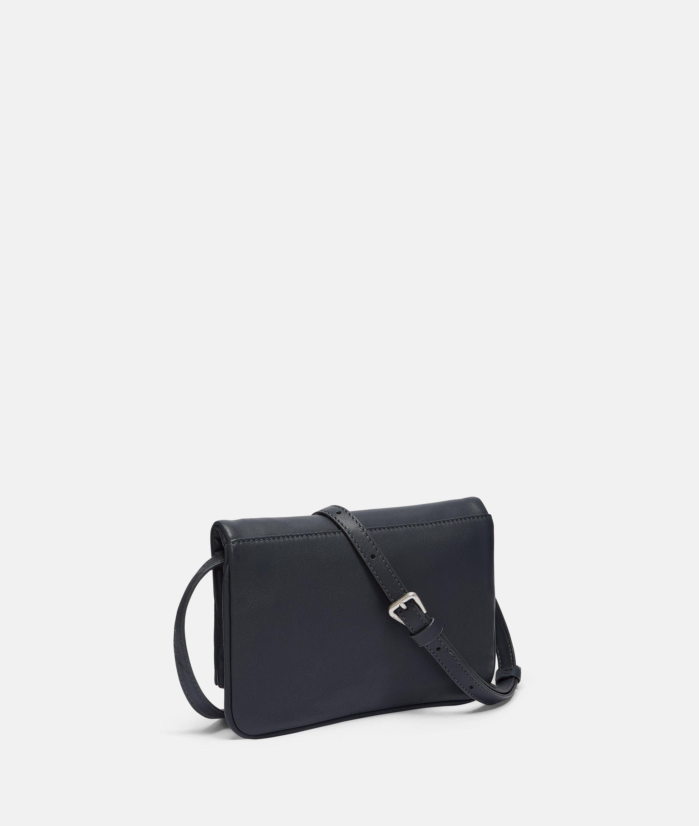 Liebeskind Leder aus Henkeltasche Gefaltete Clutch tiefblau Berlin