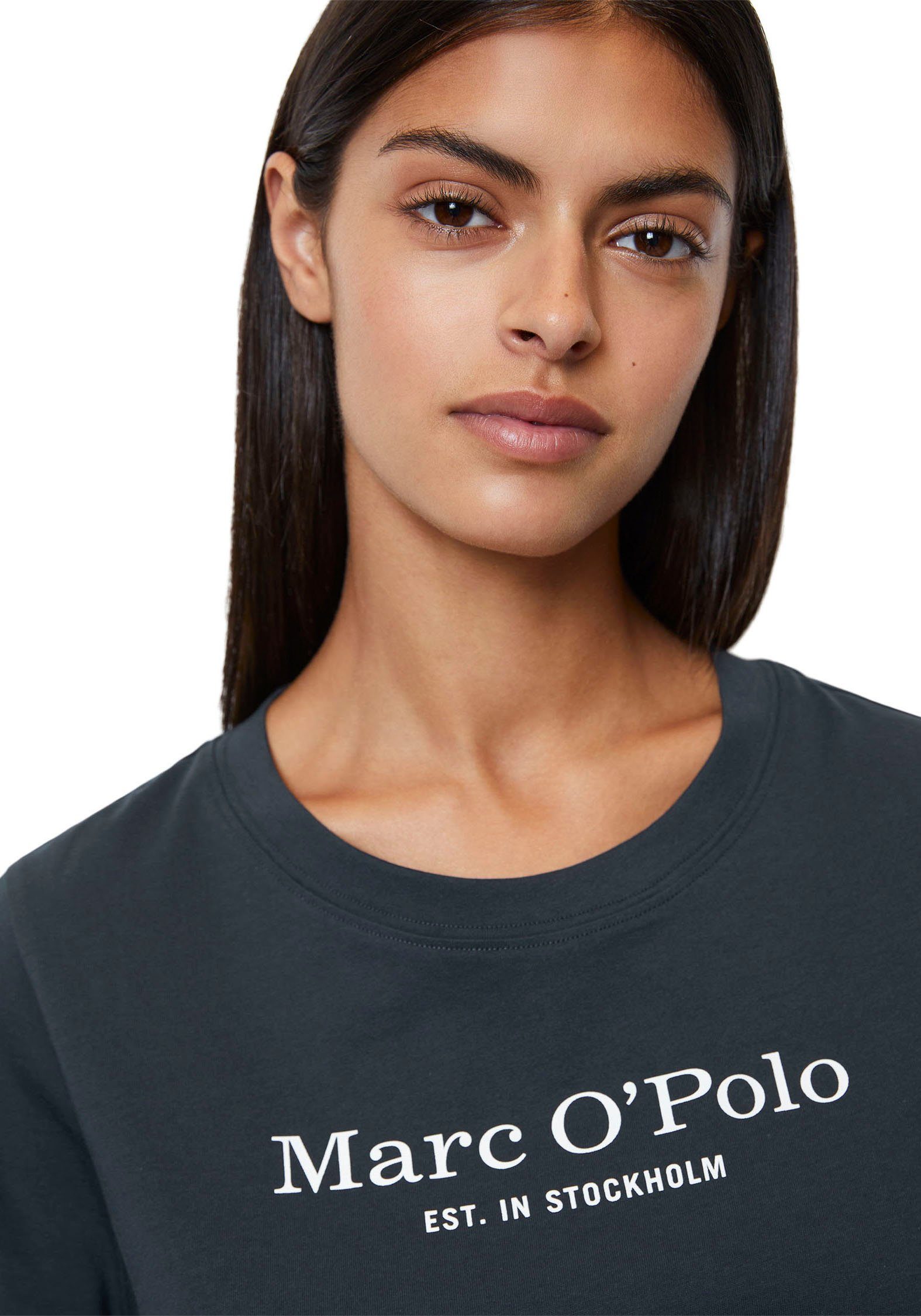 Marc O'Polo Unterziehshirt Mix & Match Cotton-Woven mit Logoprint auf der Brust