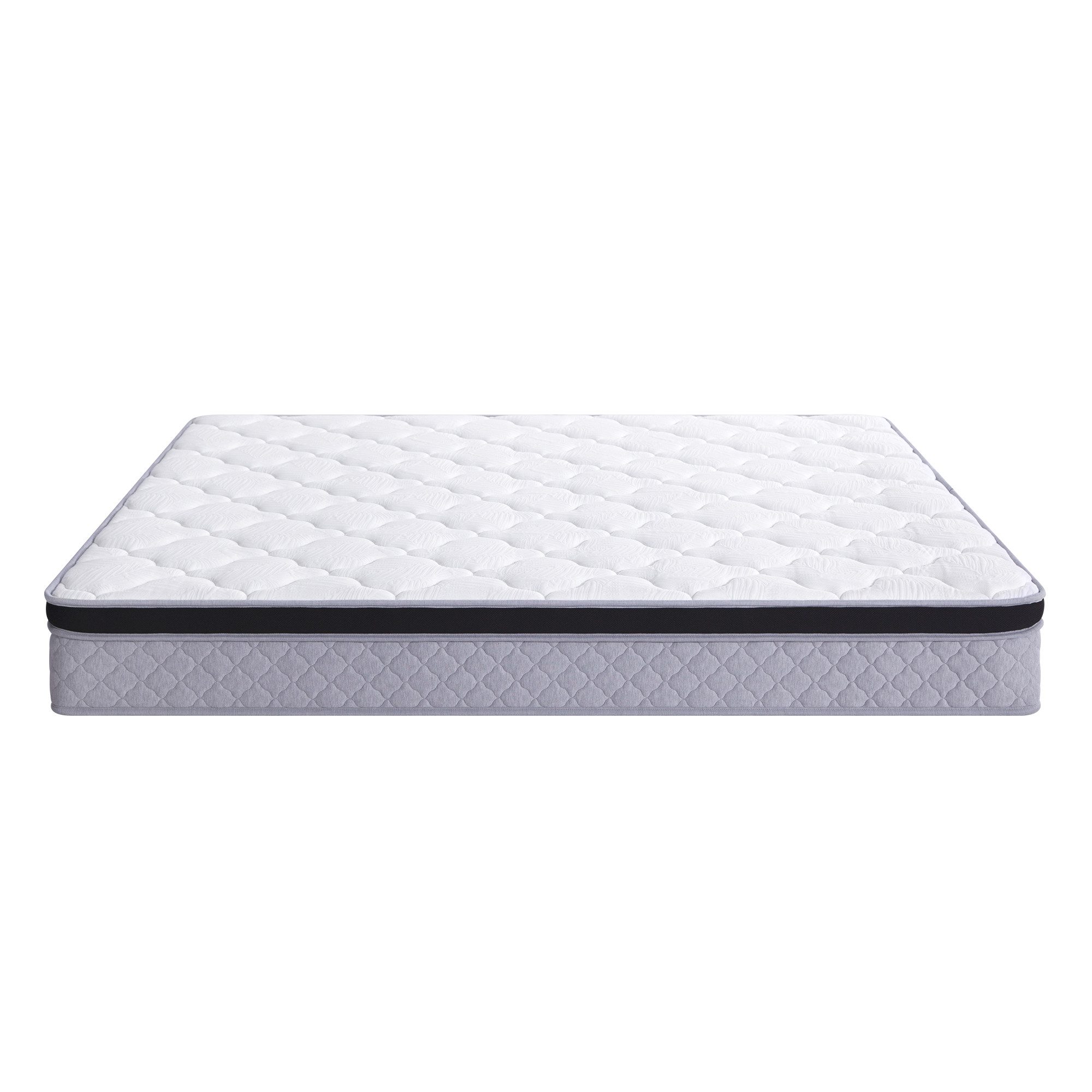 Federkernmatratze, Flieks, 25 cm hoch, Gerollte Matratze 140×200cm, Härtegrad: H3, mit ergonomischen Modulen
