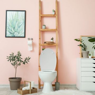 relaxdays WC-Sitz Ovaler Toilettendeckel Absenkautomatik