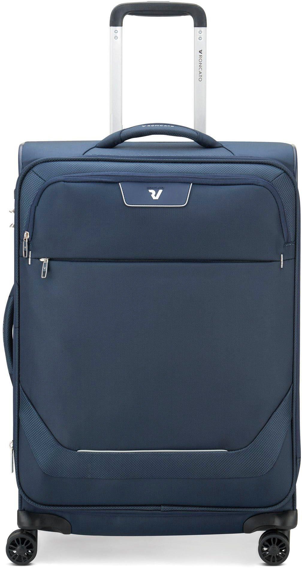 RONCATO Weichgepäck-Trolley Joy, 63 cm, dunkelblau, 4 Rollen, mit Volumenerweiterung Dark Blue