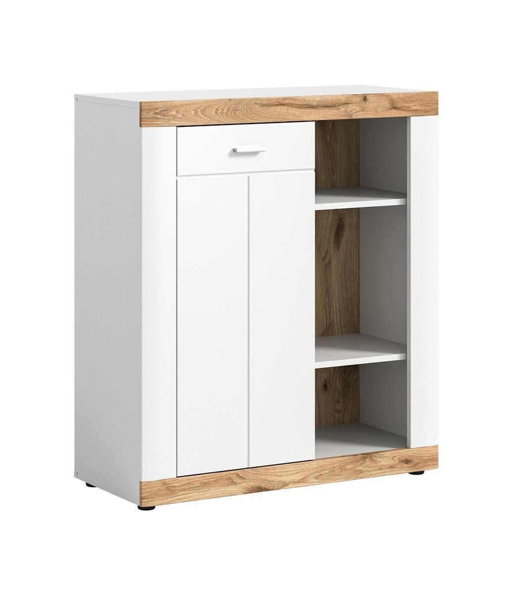 möbelvita Kommode Rio Kommode B/H/T 91x104x40 in weiß matt