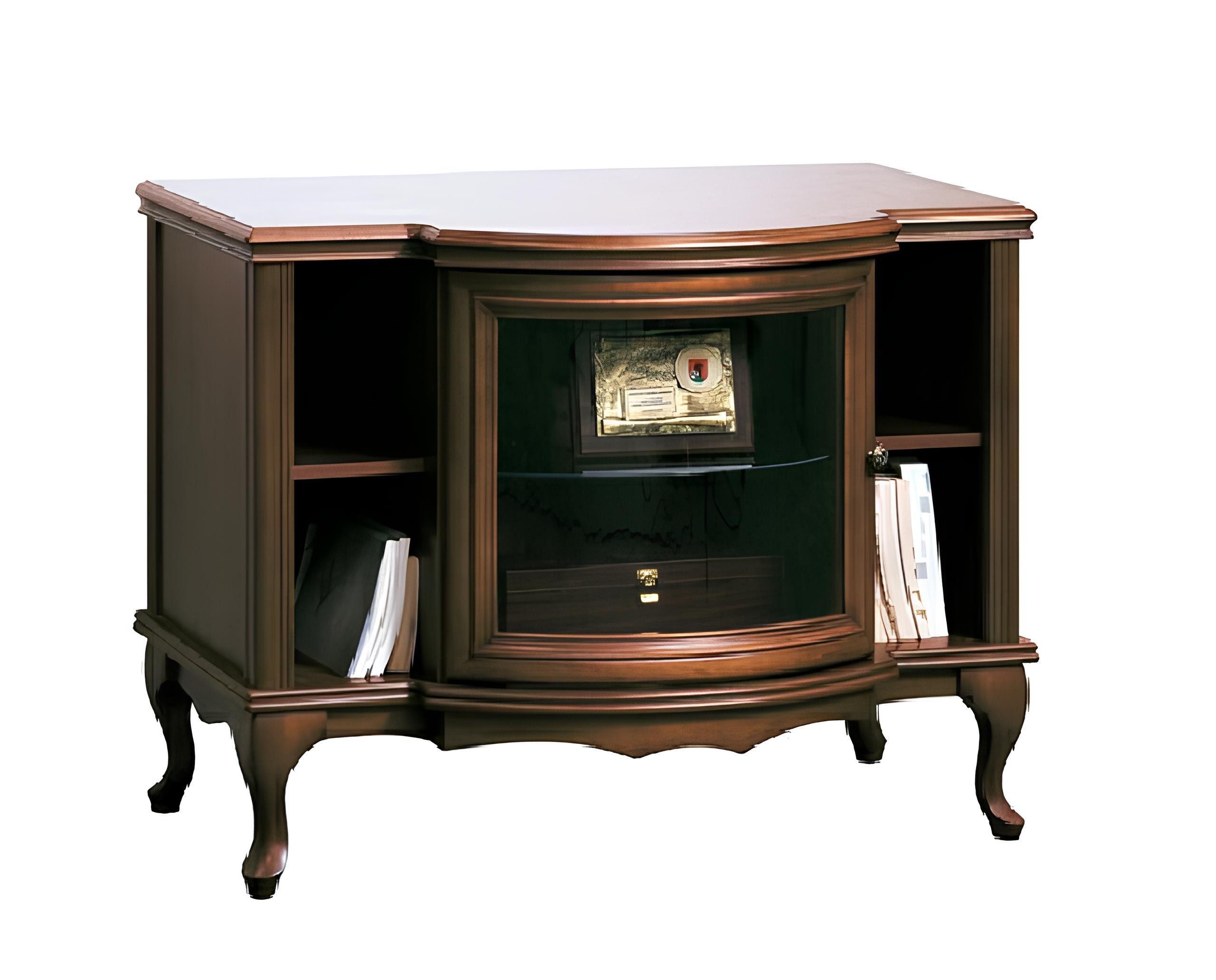 Xlmoebel TV-Schrank Antikdesign TV-Sideboard mit Schnitzereien und Stauraum (1-St., Klassischer Unterschank RTV Fernsehschrank - Model W-RTV-M) Hergestellt in Europa