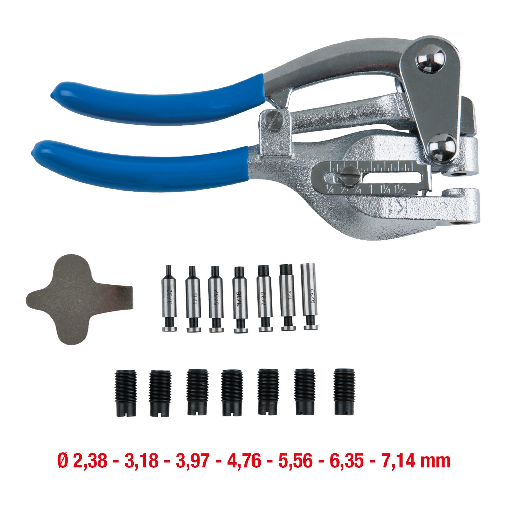 KS Tools Lochzange KS Tools Lochzangen-Satz, 16-teilig