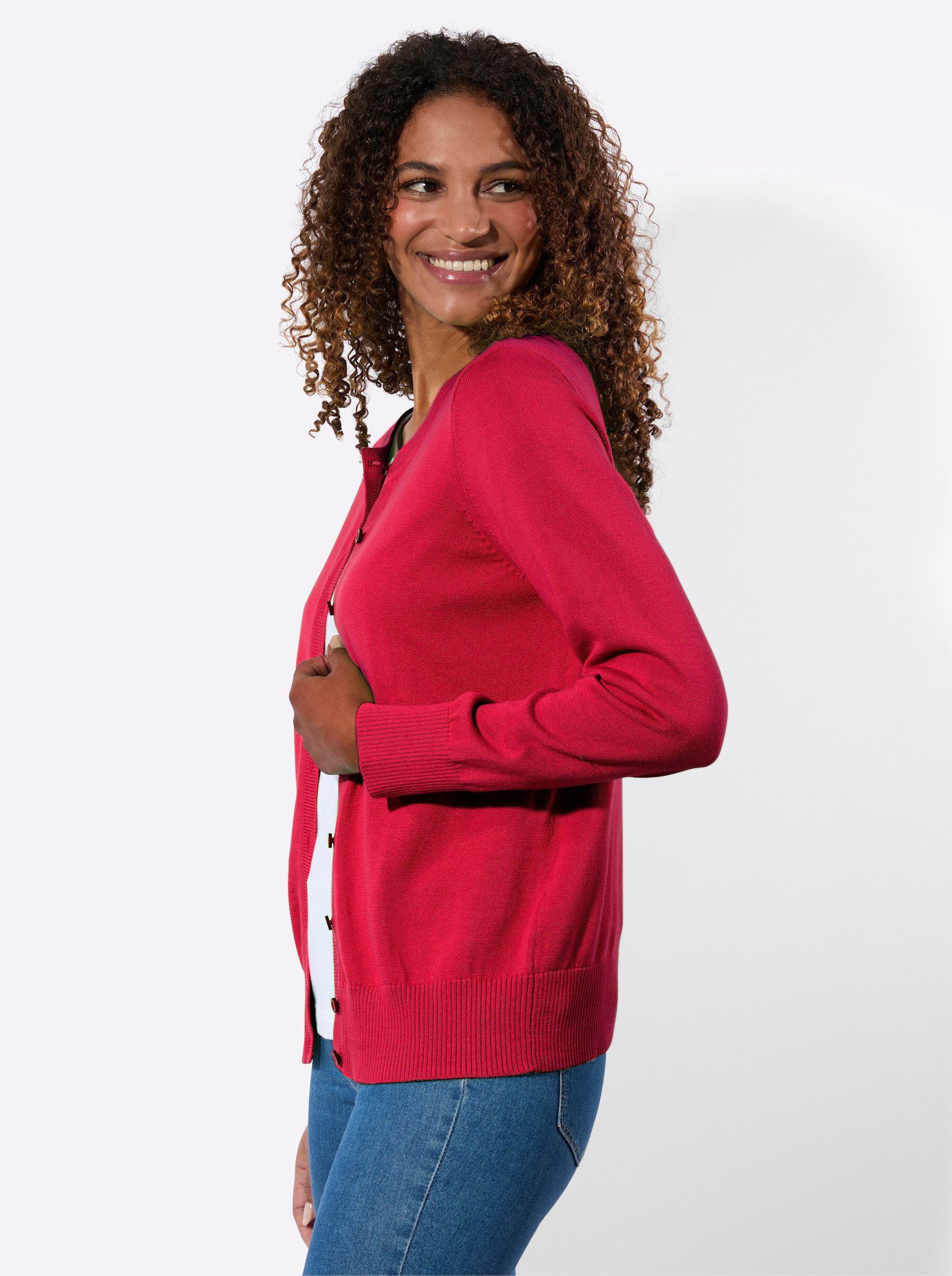 Witt Strickjacke Strickjacke Langarm Jersey
