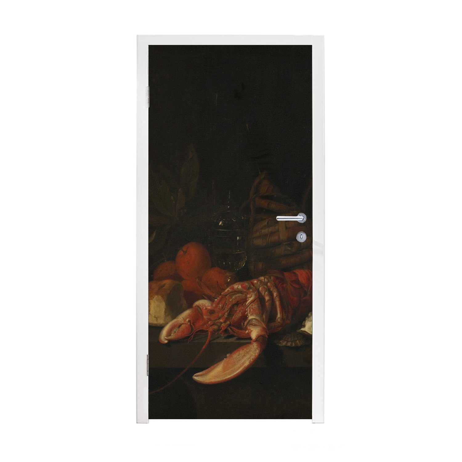 MuchoWow Türtapete Stilleben - Gemälde von Jan Davidsz. de Heem, Matt, bedruckt, (1 St), Fototapete für Tür, Türaufkleber, 75x205 cm