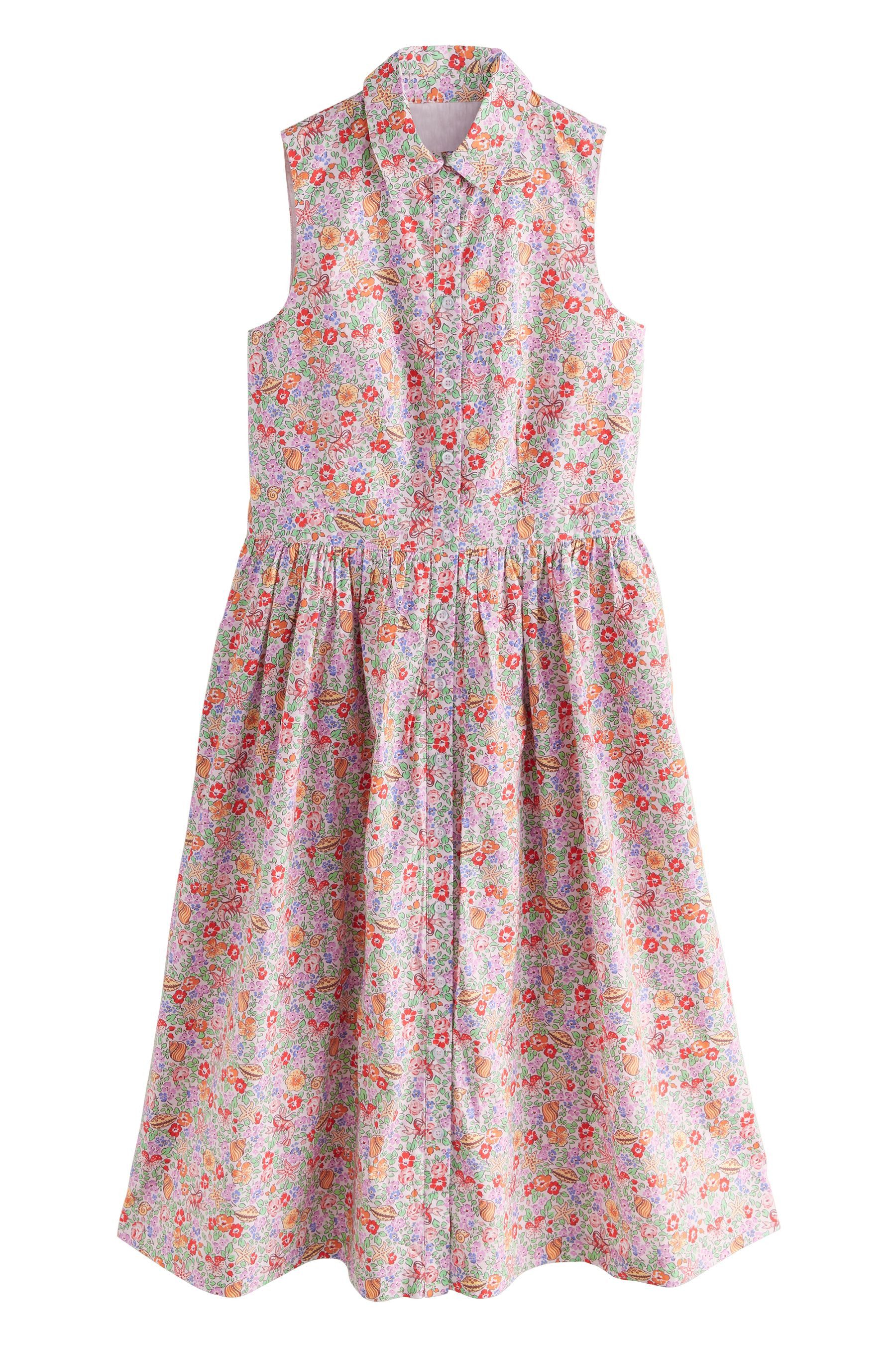 Cath Kidston Sommerkleid Cath Kidston ärmelloses Kleid aus 100 % Baumwolle (1-tlg)