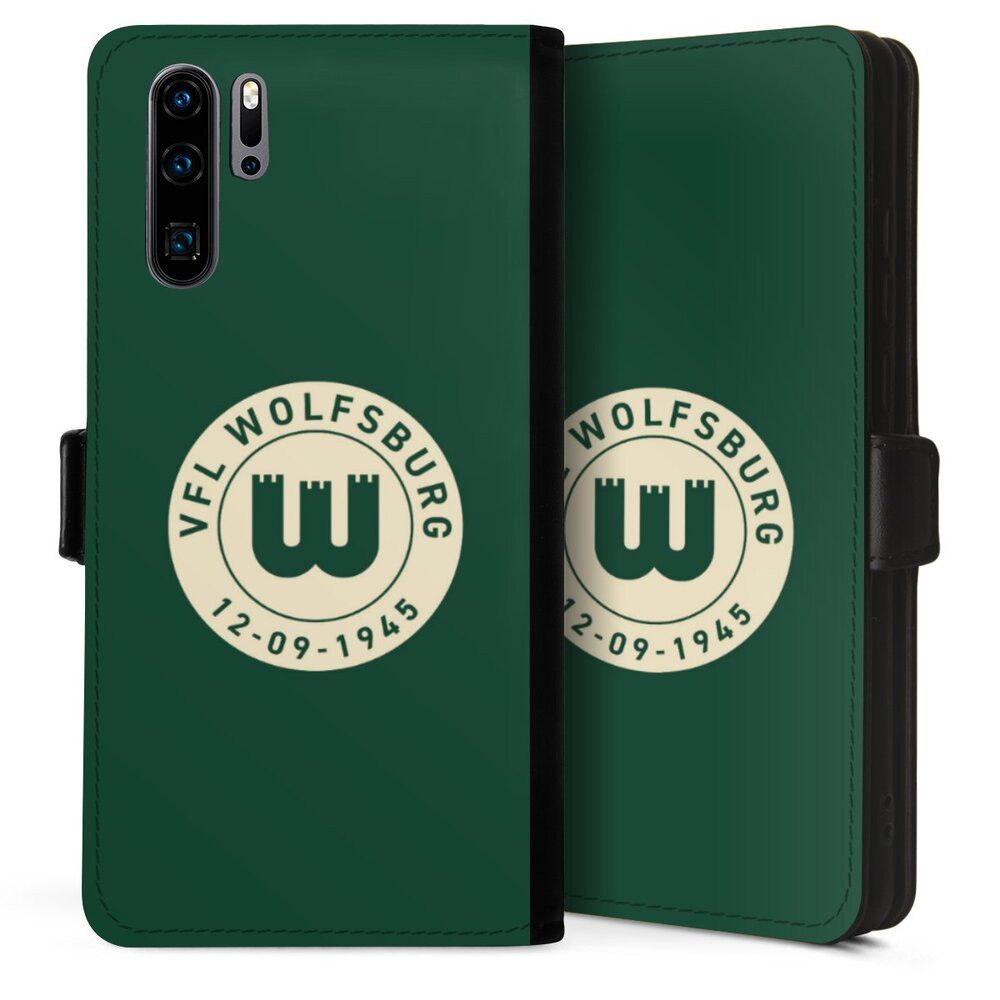 DeinDesign Handyhülle VfL Wolfsburg 80 Jahre Offizielles Lizenzprodukt, Huawei P30 Pro New Edition Hülle Flip Case Klapphülle