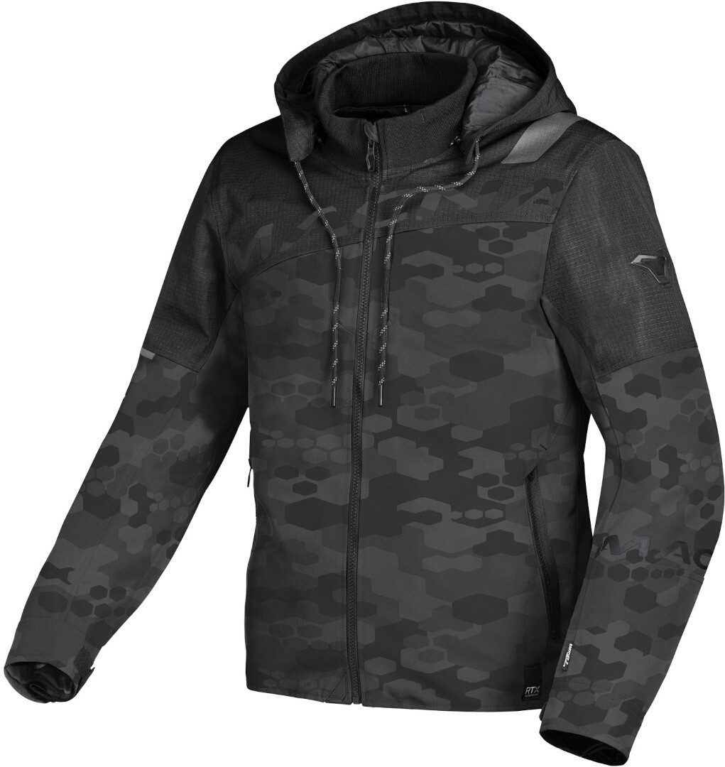 Macna Motorradjacke Racoon Camo wasserdichte Motorrad Textiljacke