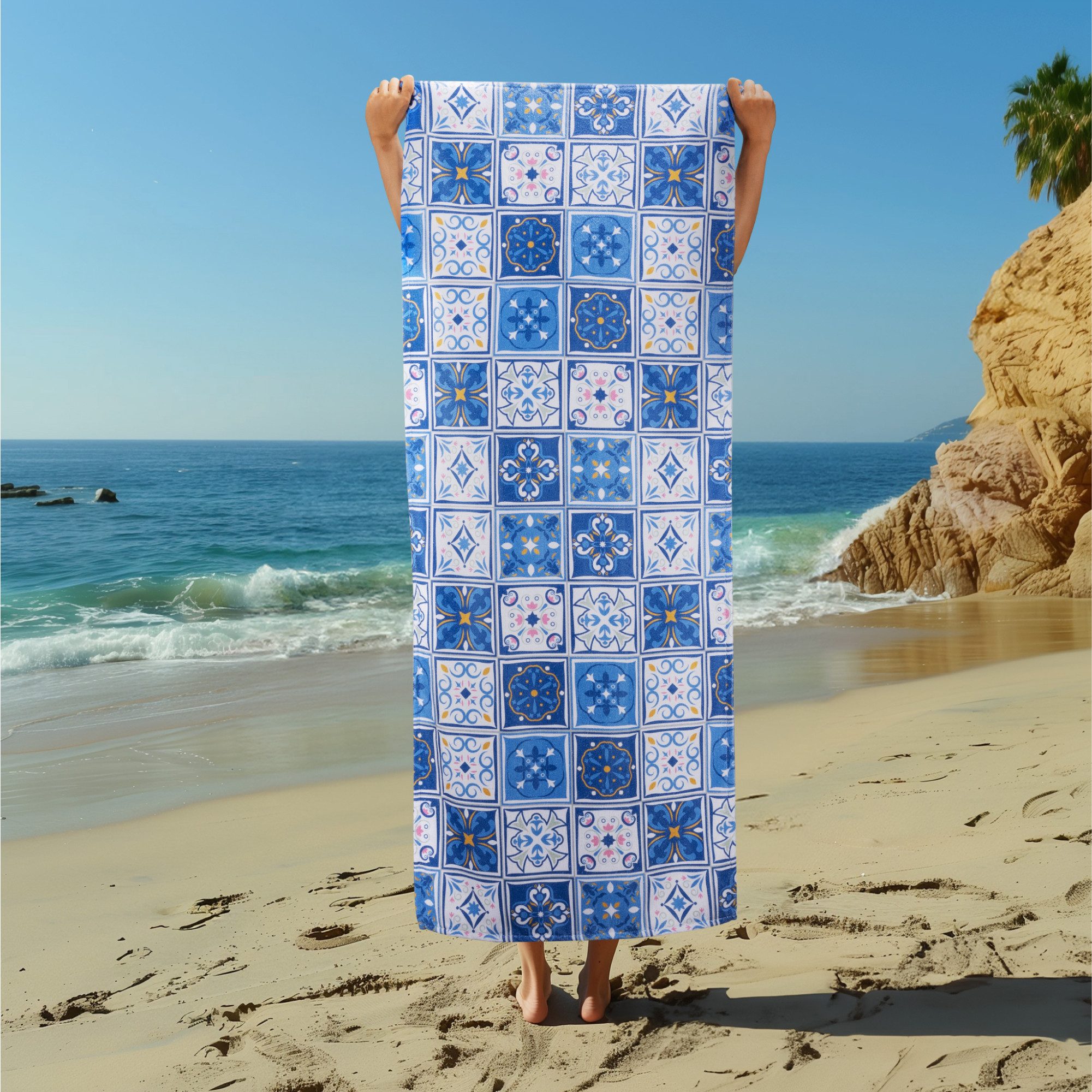 JEMIDI Strandtuch Strandtuch groß - 75x180cm günstig online kaufen