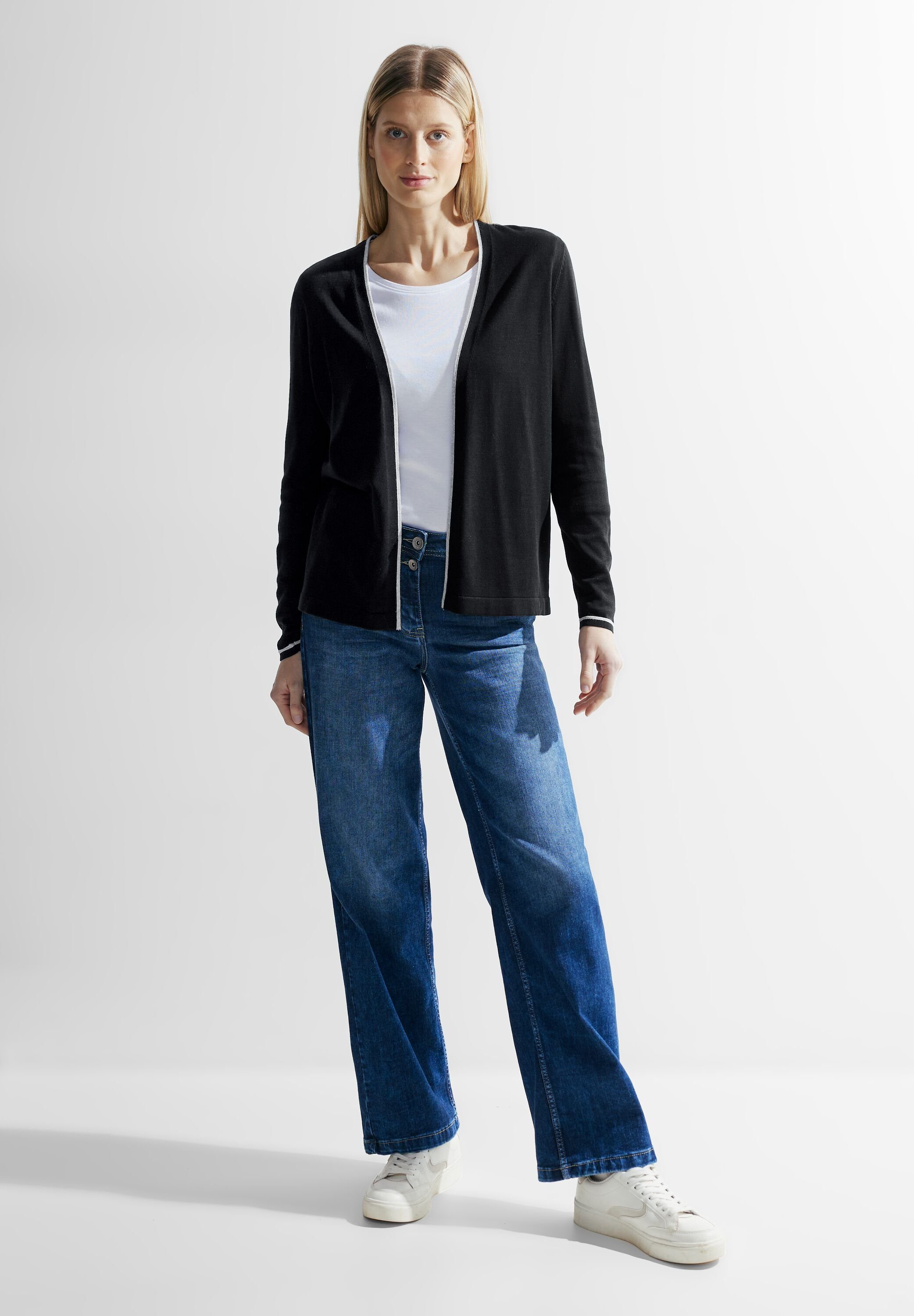 CECIL Strickjacke in Unifarbe