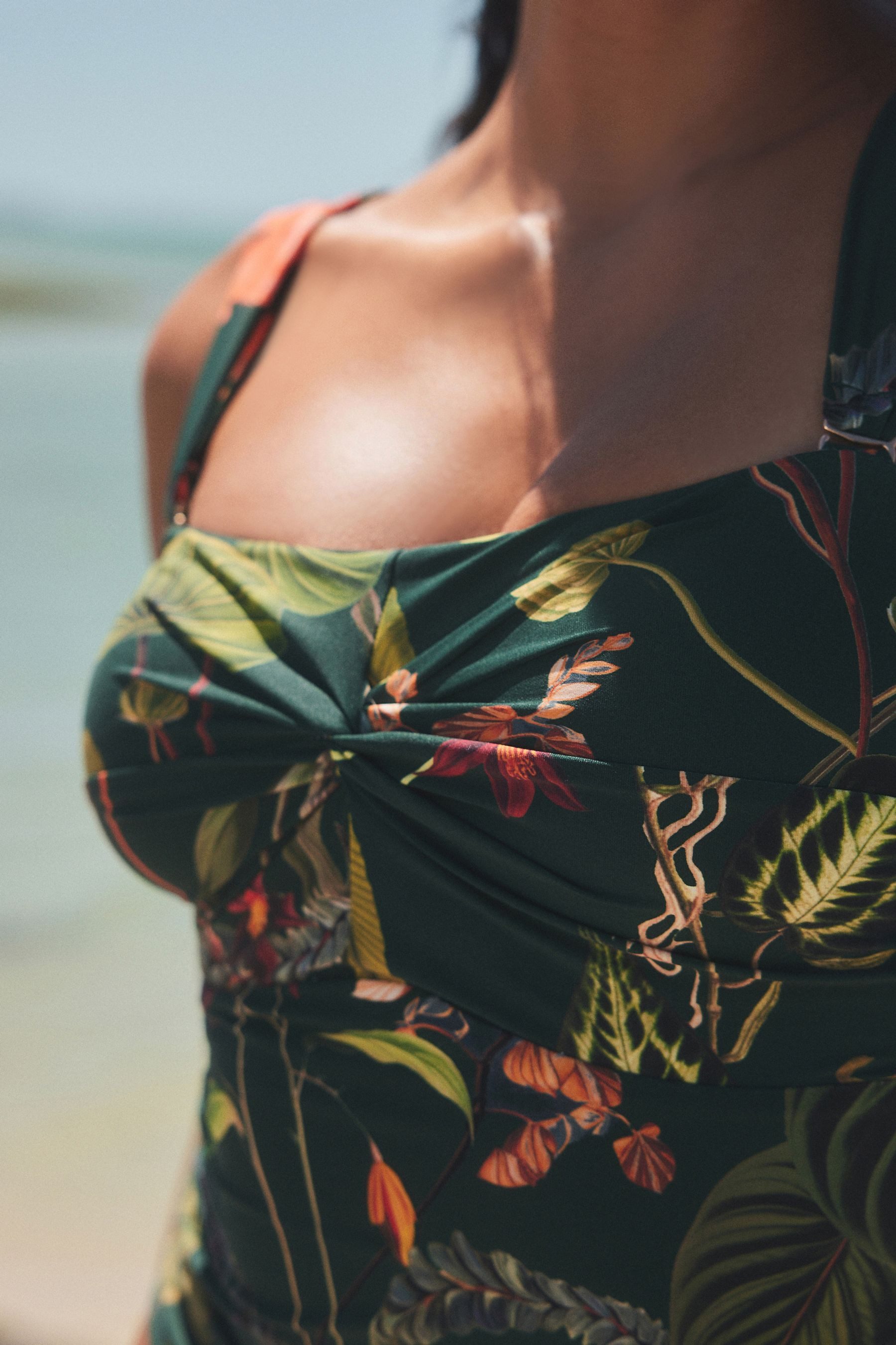 Next Tankini-Top Bauchformendes Bandeau-Tankinioberteil (1-St)